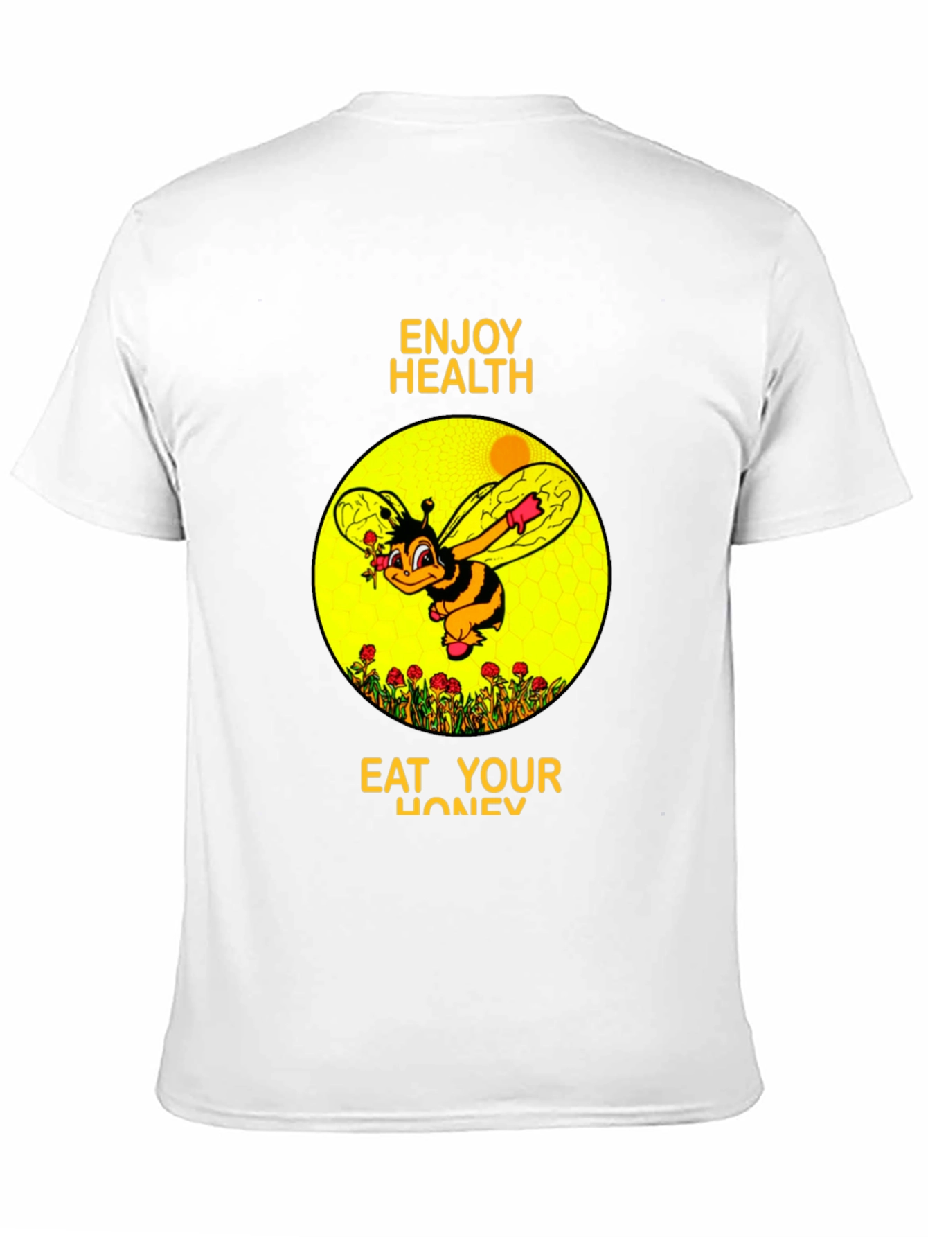 Black Enjoy Health Bee T-Shirt view 11
