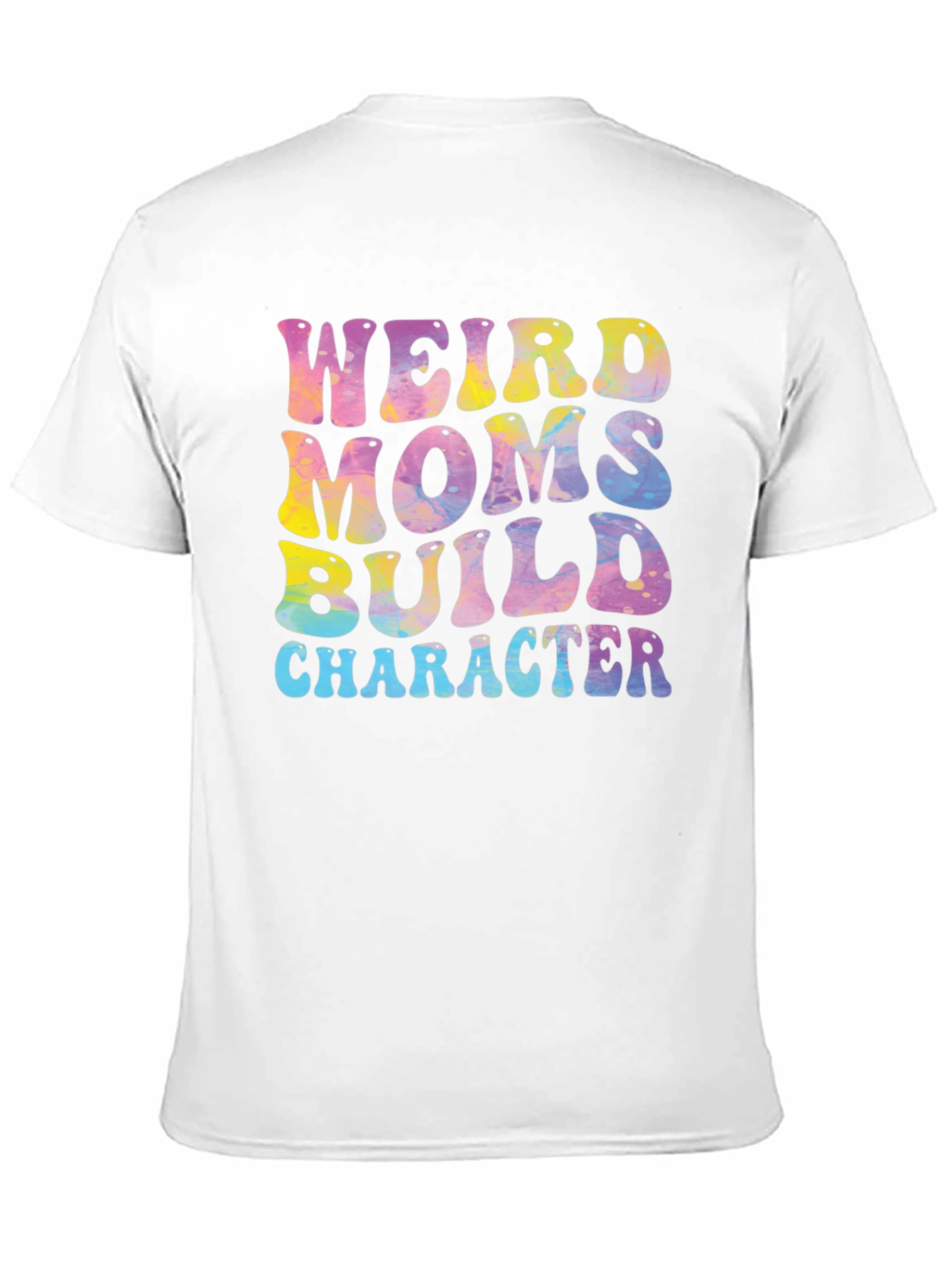 Black Weird Moms Build Character Graphic Tee view 11