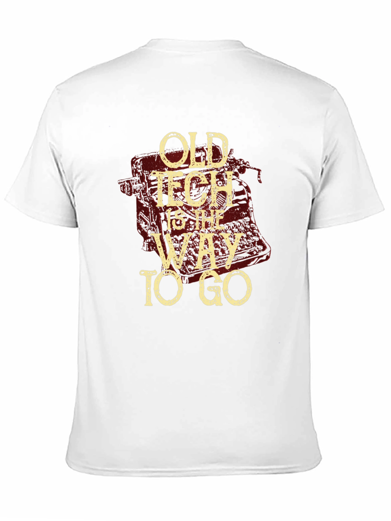 Black Old Tech is the Way to Go Graphic T-Shirt view 11