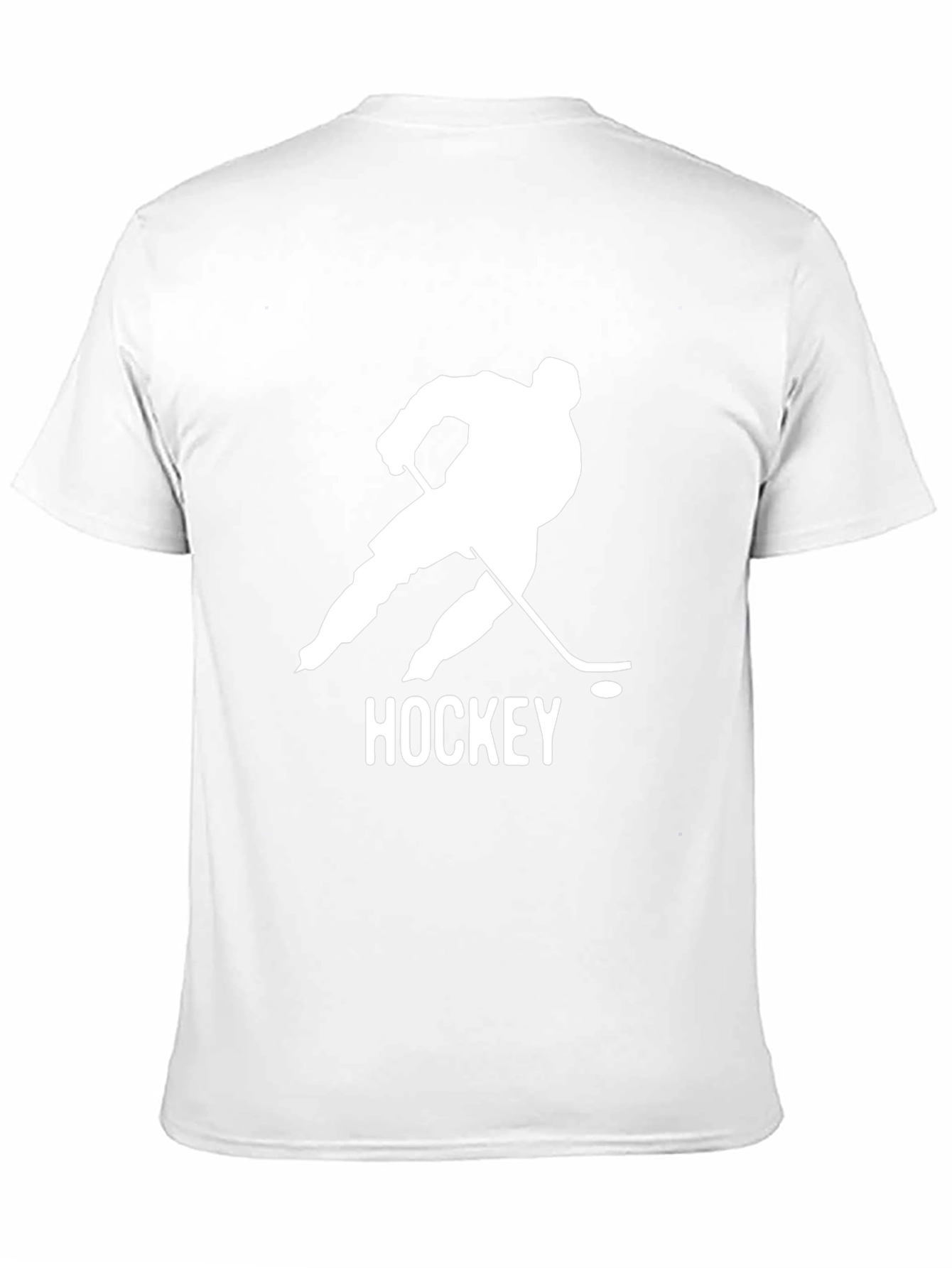 Black Hockey Player Graphic Tee - Stylish Black Cotton T-Shirt view 11