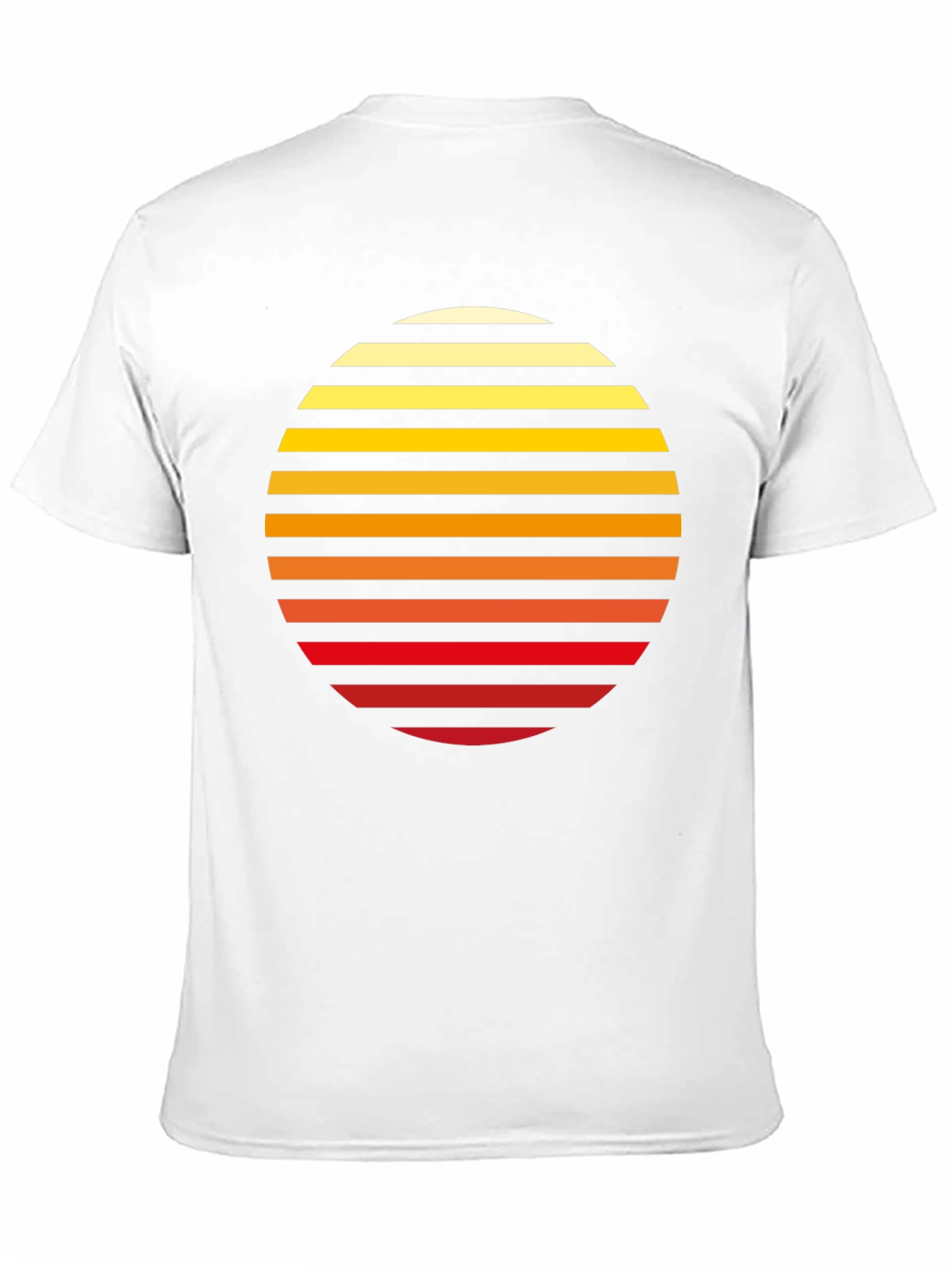 Black Retro Sunset Graphic Tee - Black Cotton Blend view 11