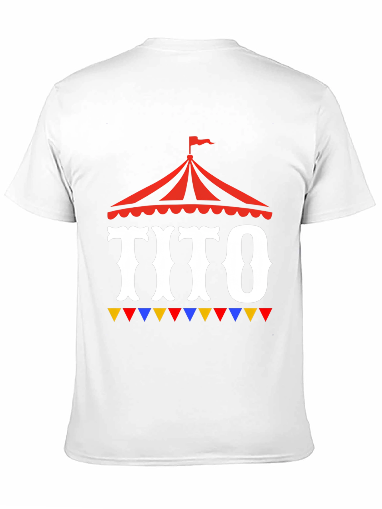Black Tito Circus Tent Graphic Tee - Fun Party Shirt view 11
