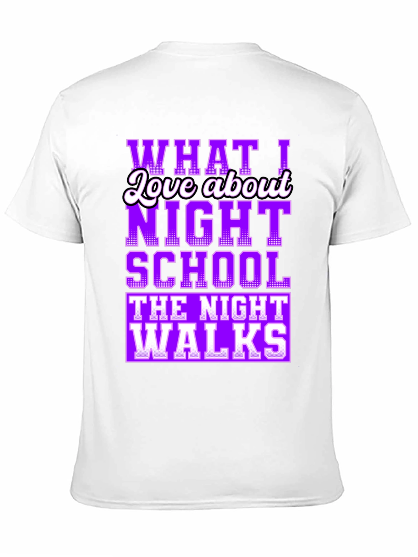 Black Night School Graphic T-Shirt - Humorous Tee view 11