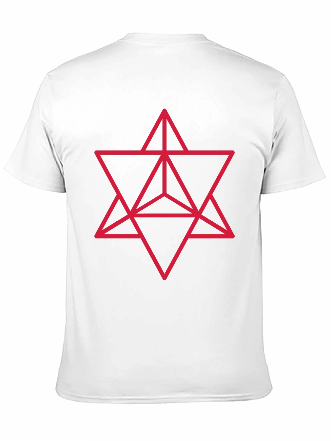 Black Geometric Merkaba Star T-Shirt view 11