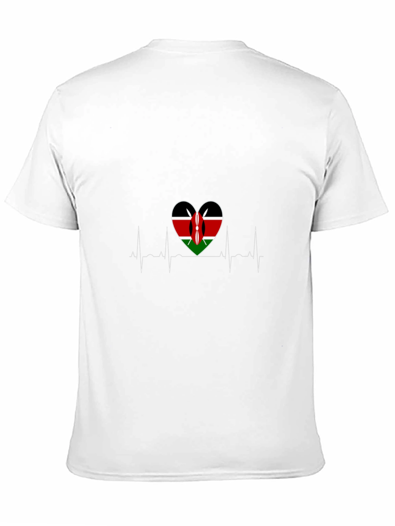 Kenya Flag Heartbeat T-Shirt - 11