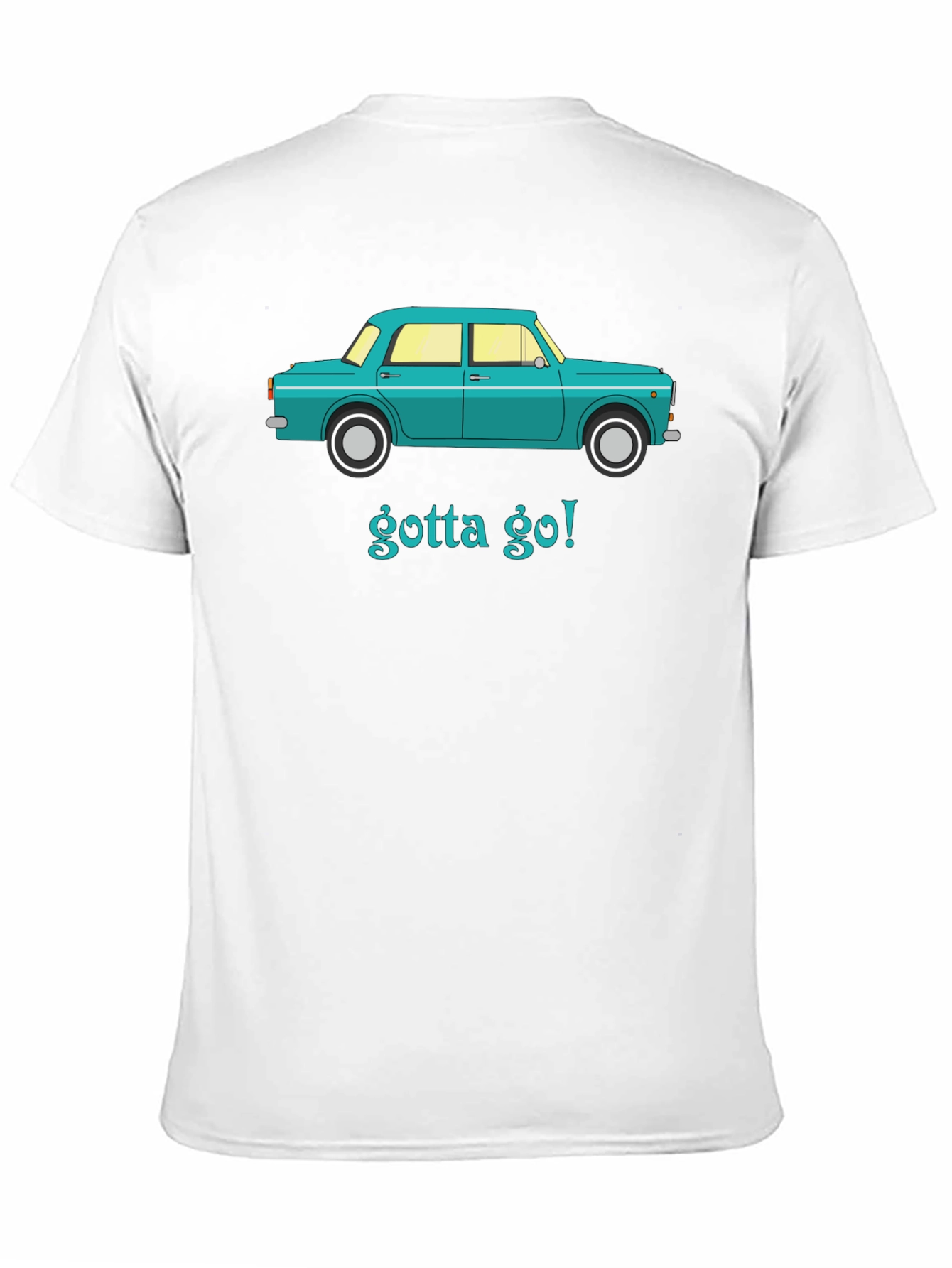 Black Gotta Go Retro Car T-Shirt view 11