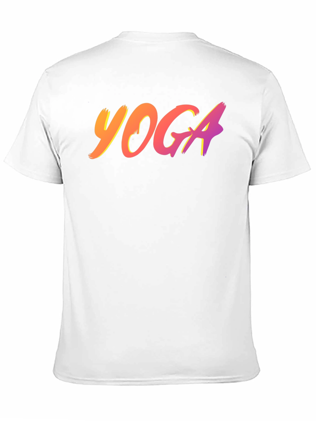 Black Yoga Tee - Gradient Design view 11