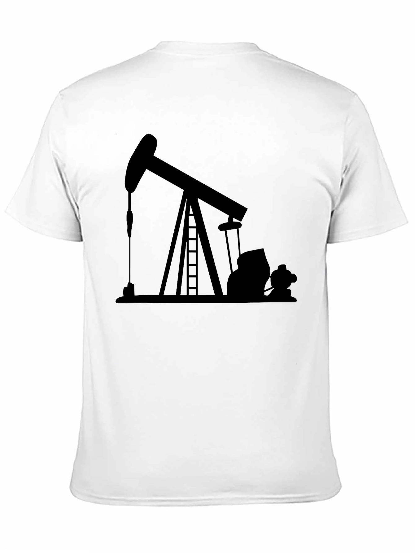Black Oil Derrick Graphic T-Shirt - Black view 11