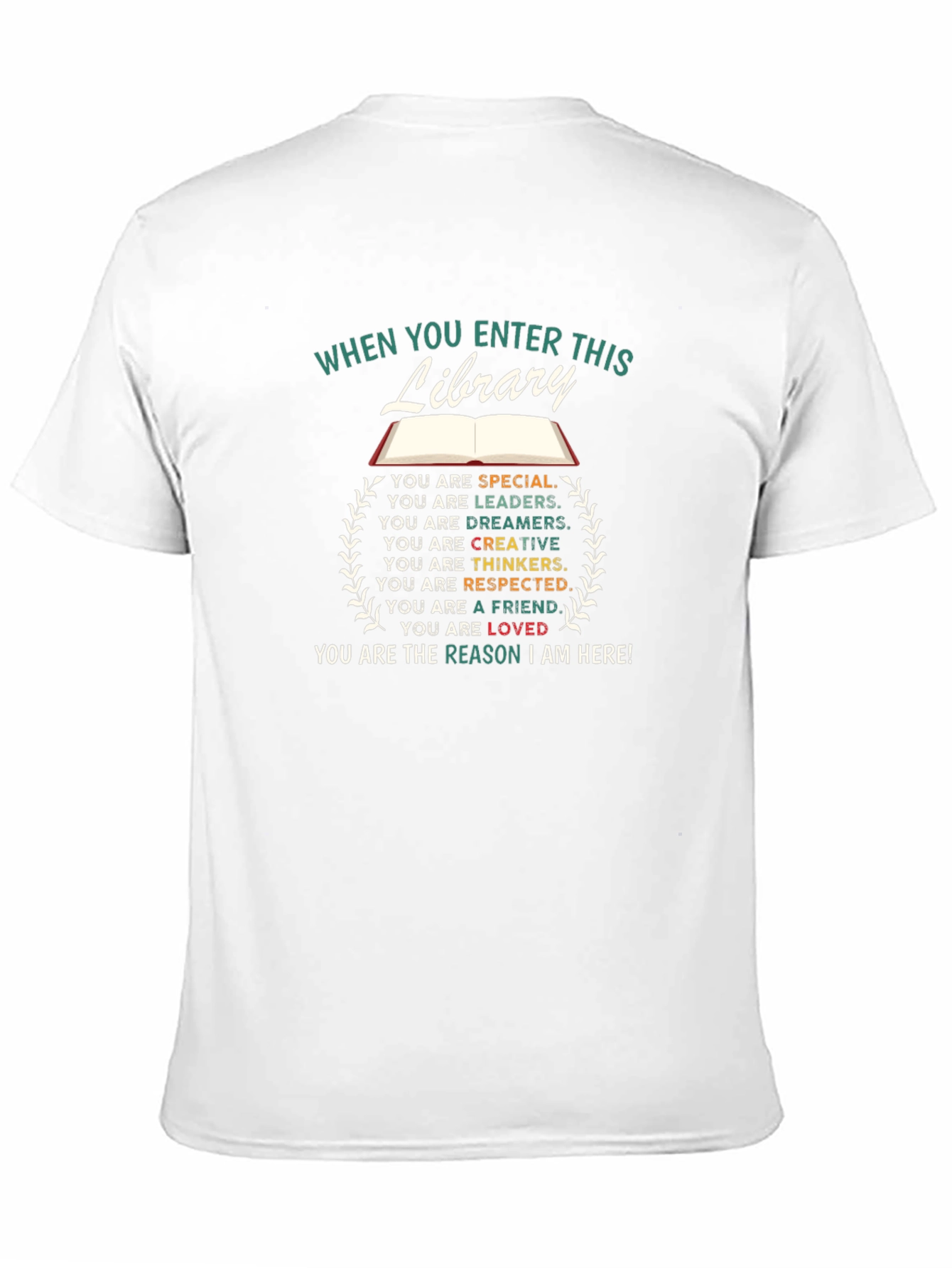 Black Library Enthusiast T-Shirt: Special, Loved, Respected view 11