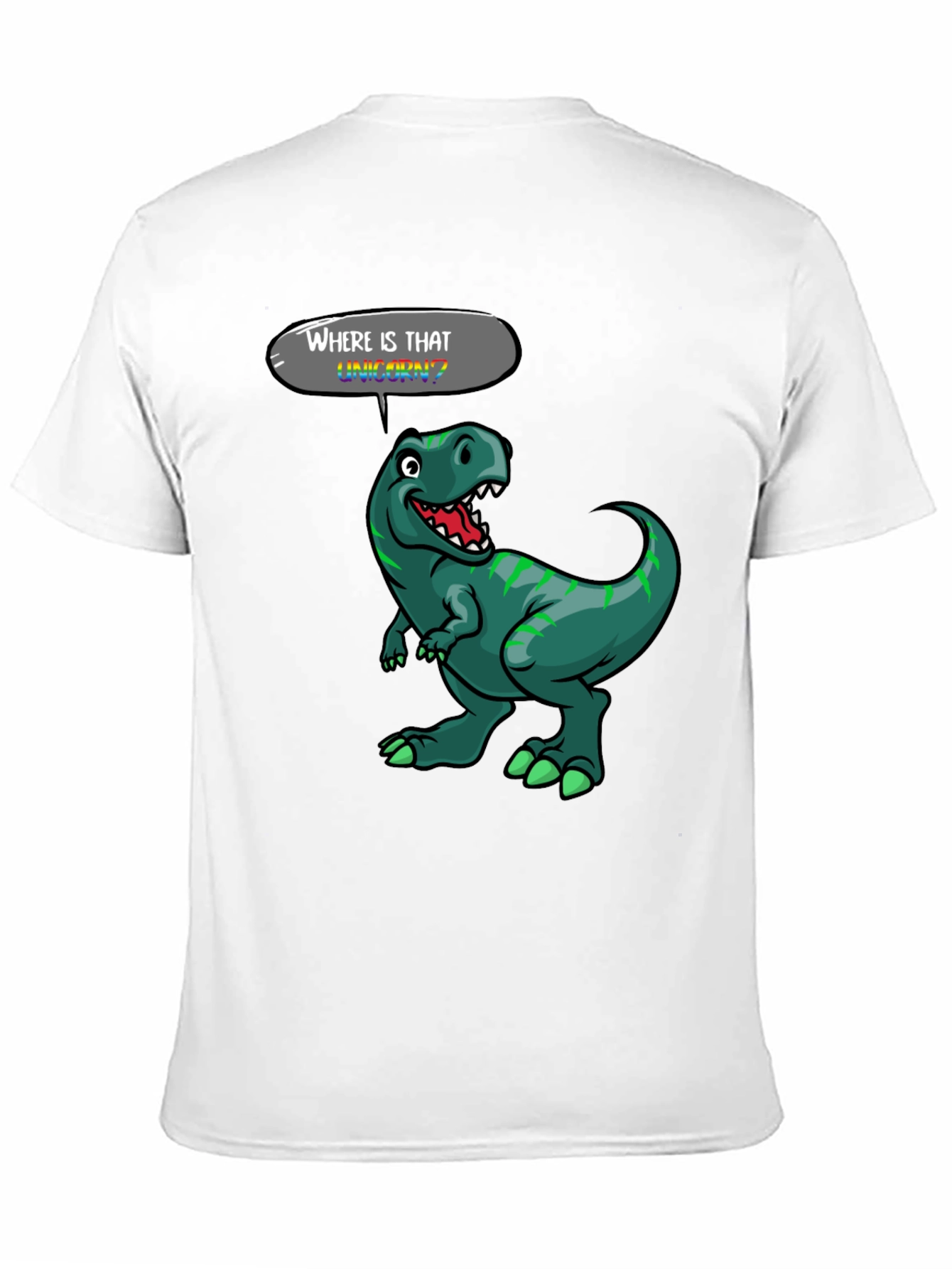 Black Dinosaur T-Shirt - Where is That Unicorn? view 11