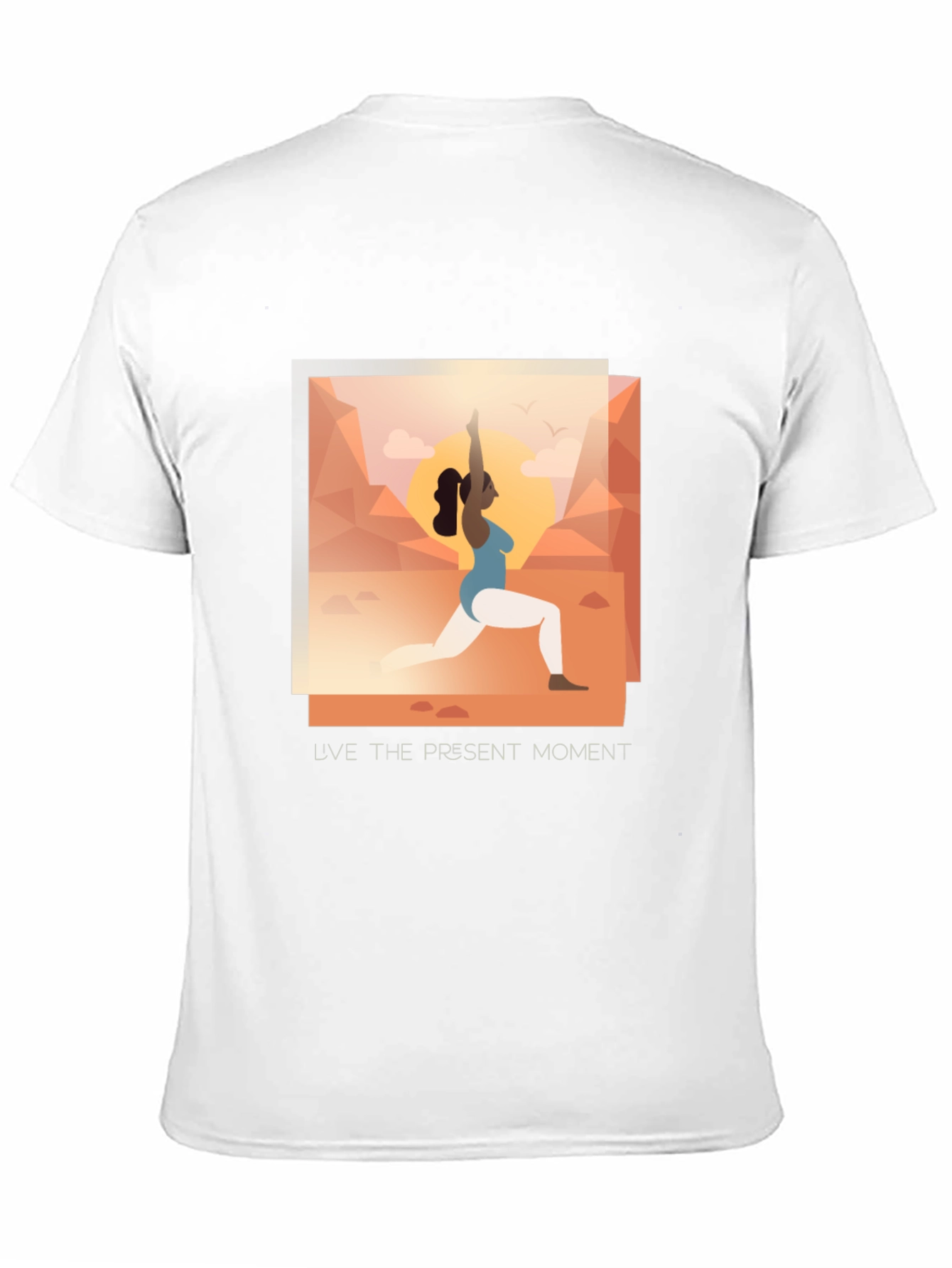 Black Yoga Present Moment Graphic Tee - Unisex view 11