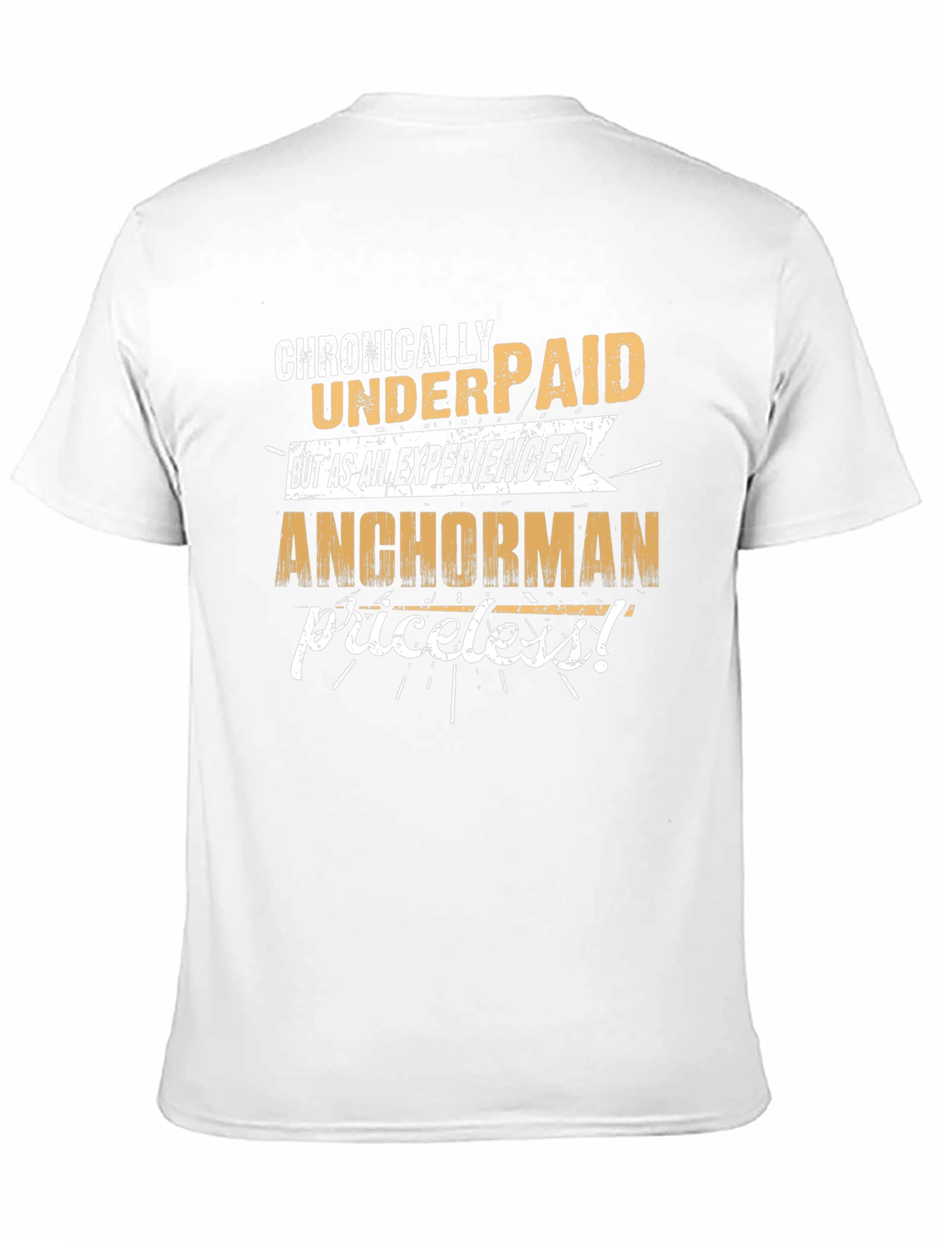 Black Chronically Underpaid Anchorman Graphic Tee view 11