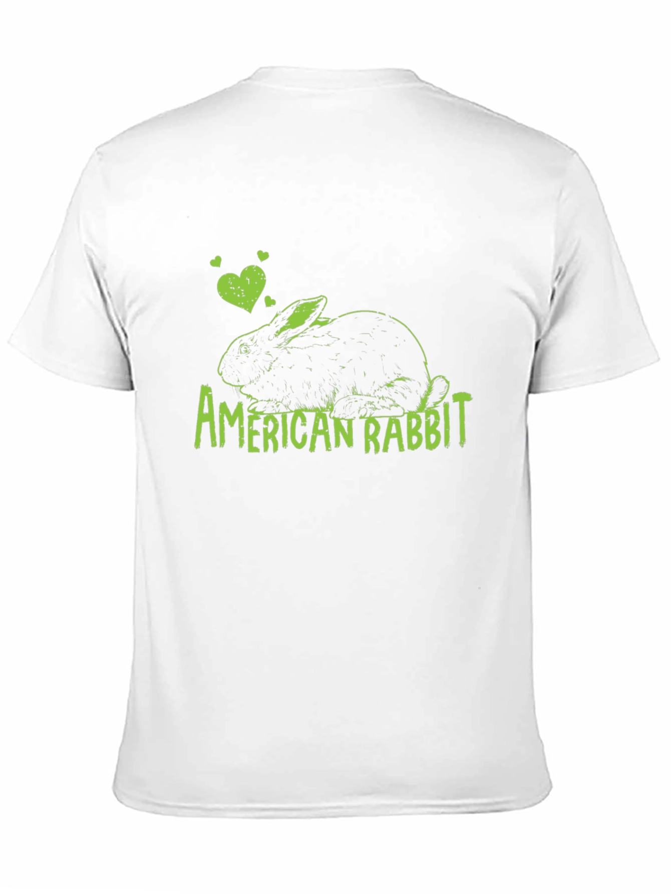 Black American Rabbit Graphic T-Shirt view 11