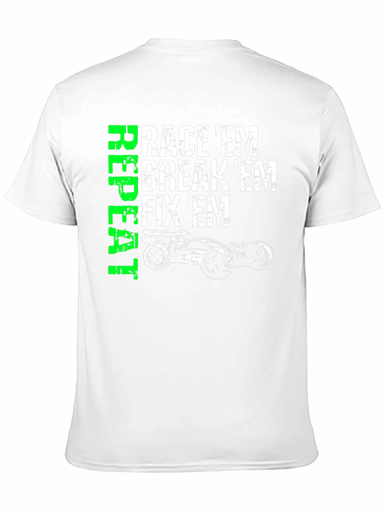 Black Race 'Em, Break 'Em, Fix 'Em T-Shirt view 11
