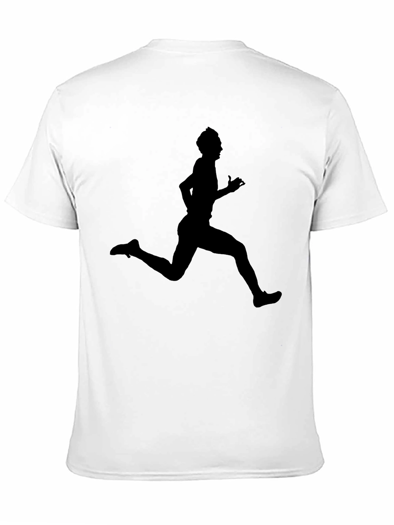 Black Running Man Graphic Black T-Shirt view 11