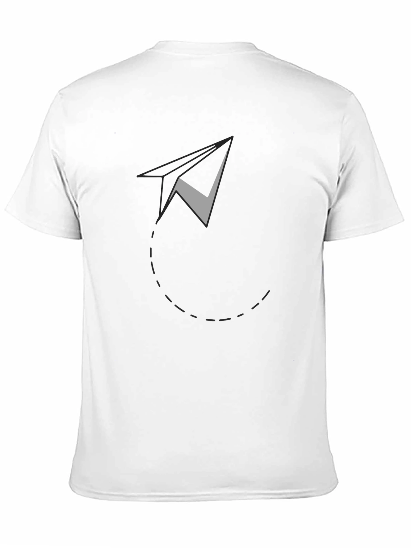 Black Men's Black Paper Airplane Graphic Tee view 11
