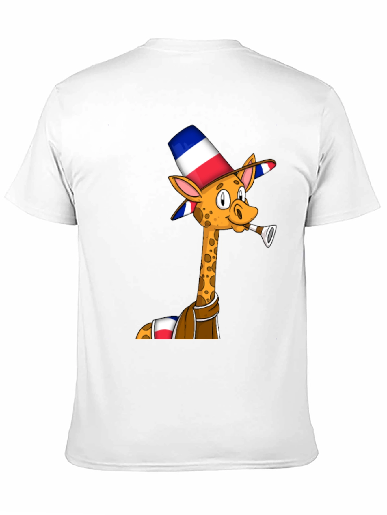 Black Giraffe in Hat T-Shirt - Unique Graphic Tee view 11