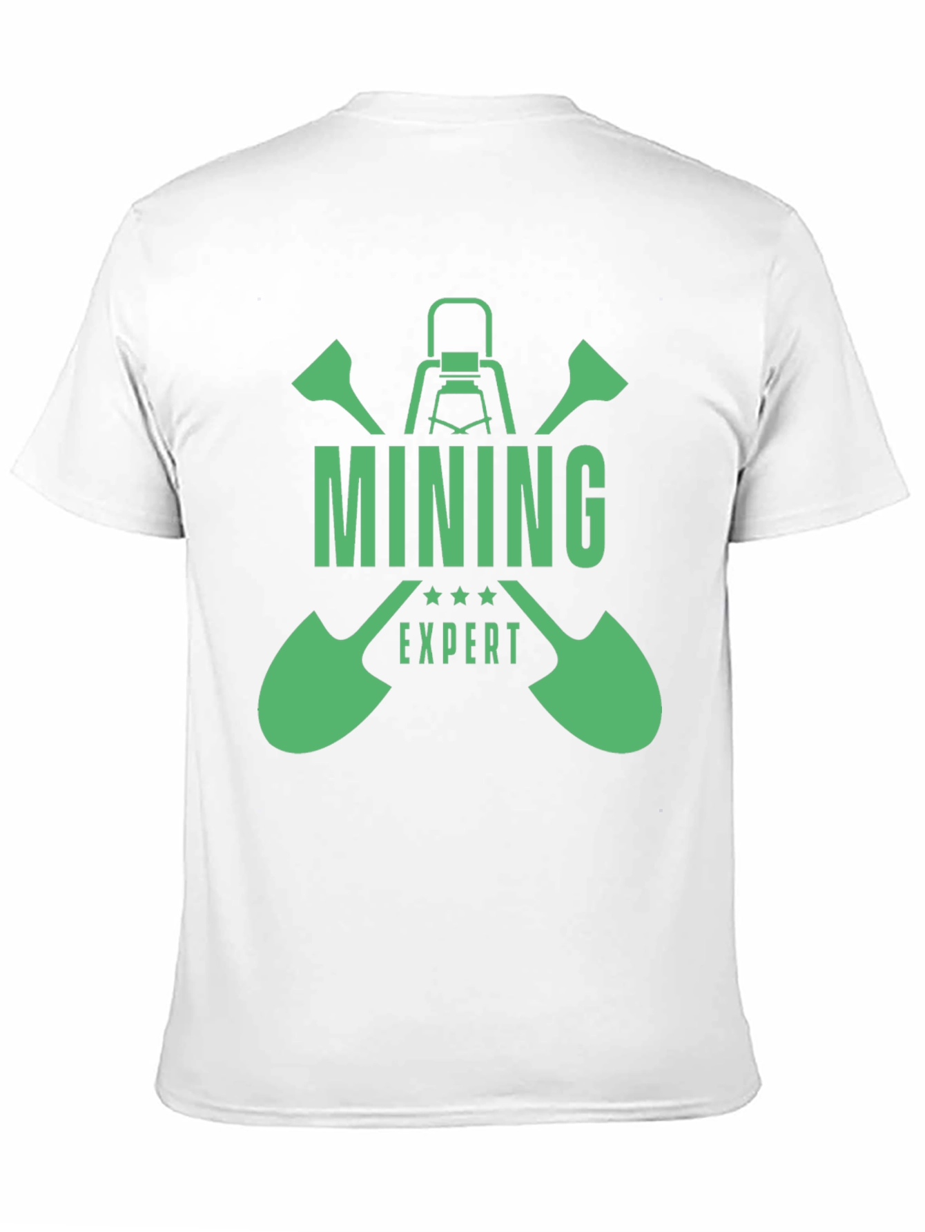 Black Mining Expert Graphic T-Shirt - Black view 11