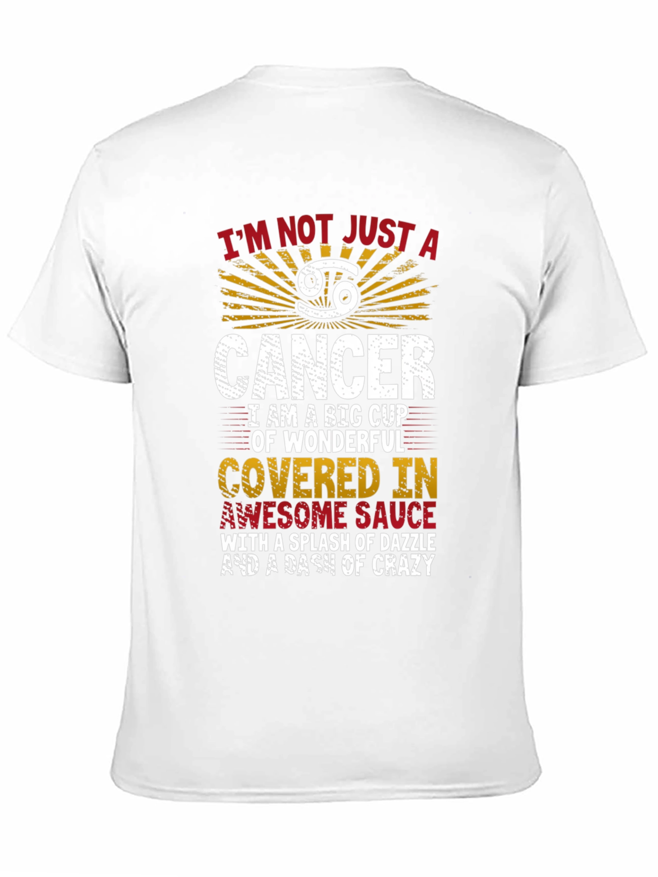 Black Cancer Zodiac Sign T-Shirt: Awesome & Crazy Edition view 11