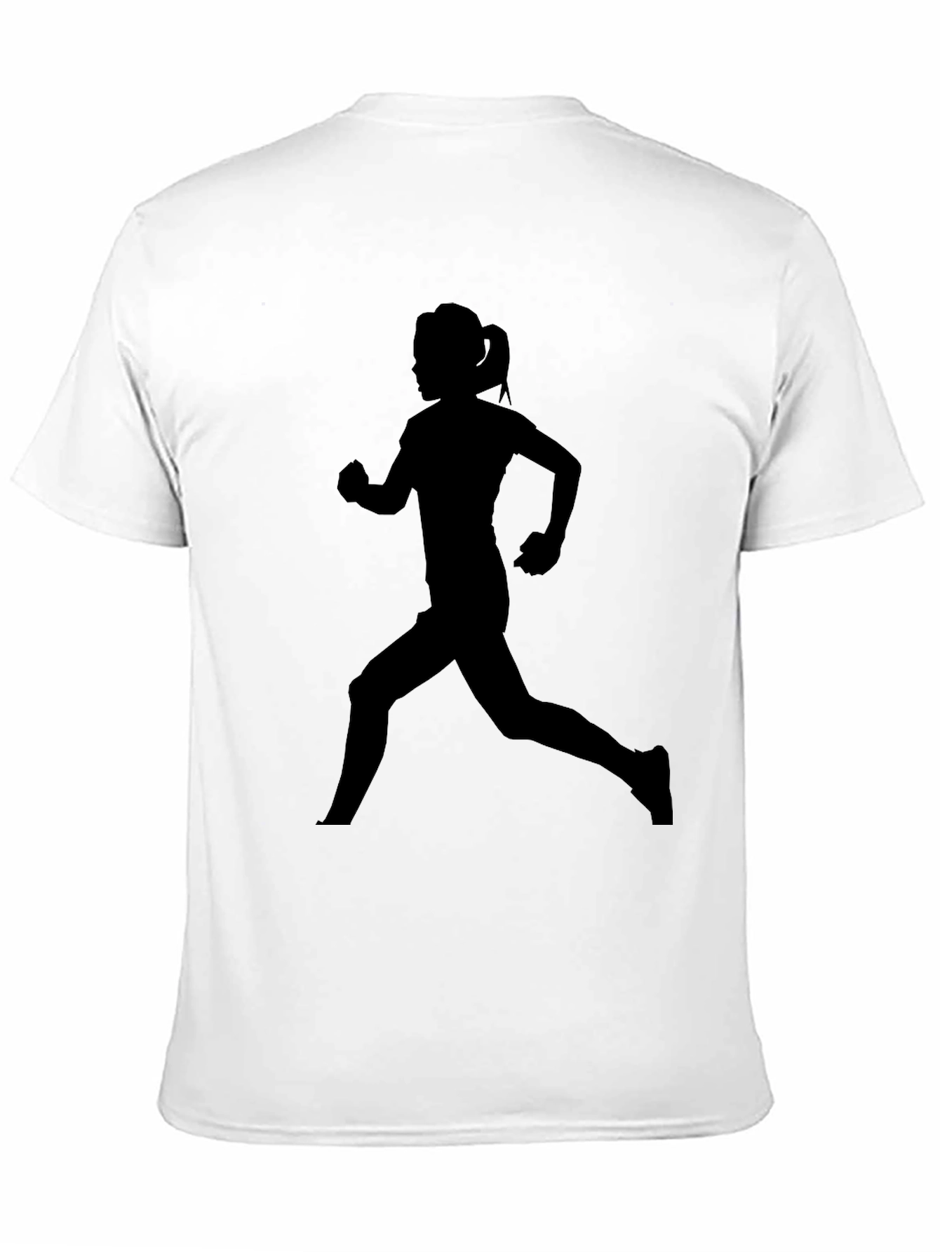 Black Runner Silhouette Tee - Black Graphic T-Shirt view 11