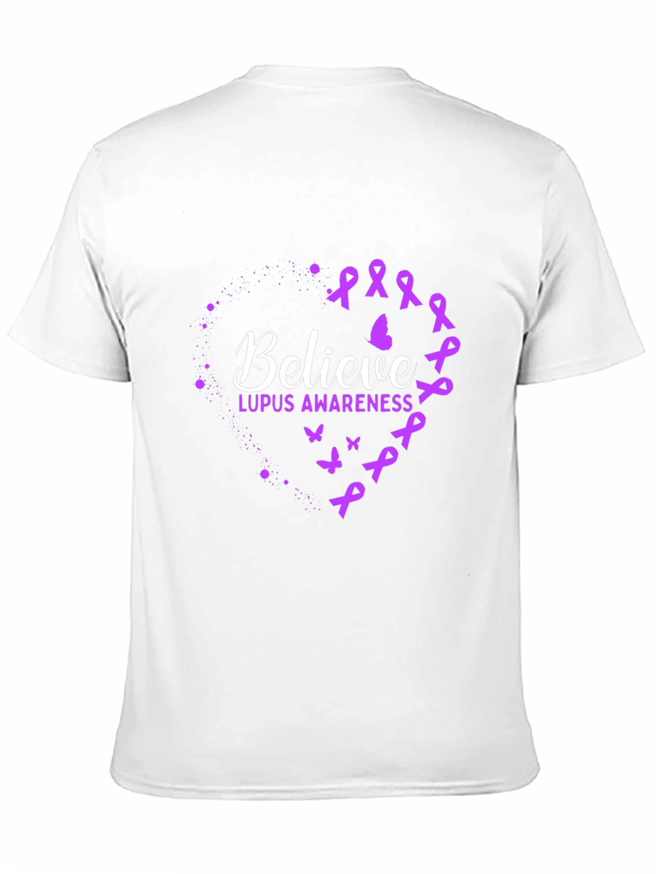 Black Believe Lupus Awareness T-Shirt - Unisex view 11