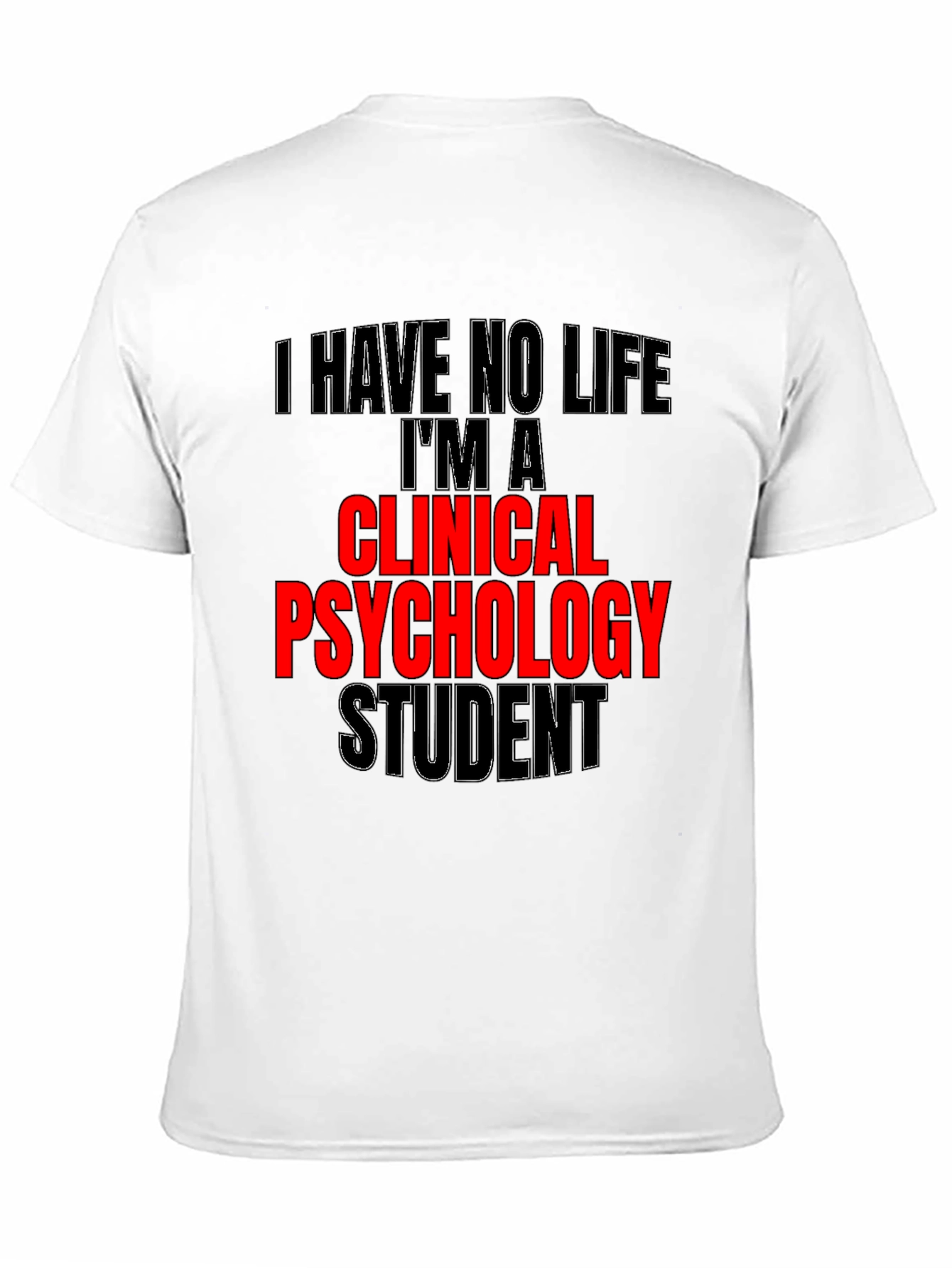 Black Clinical Psychology Student Graphic Tee view 11