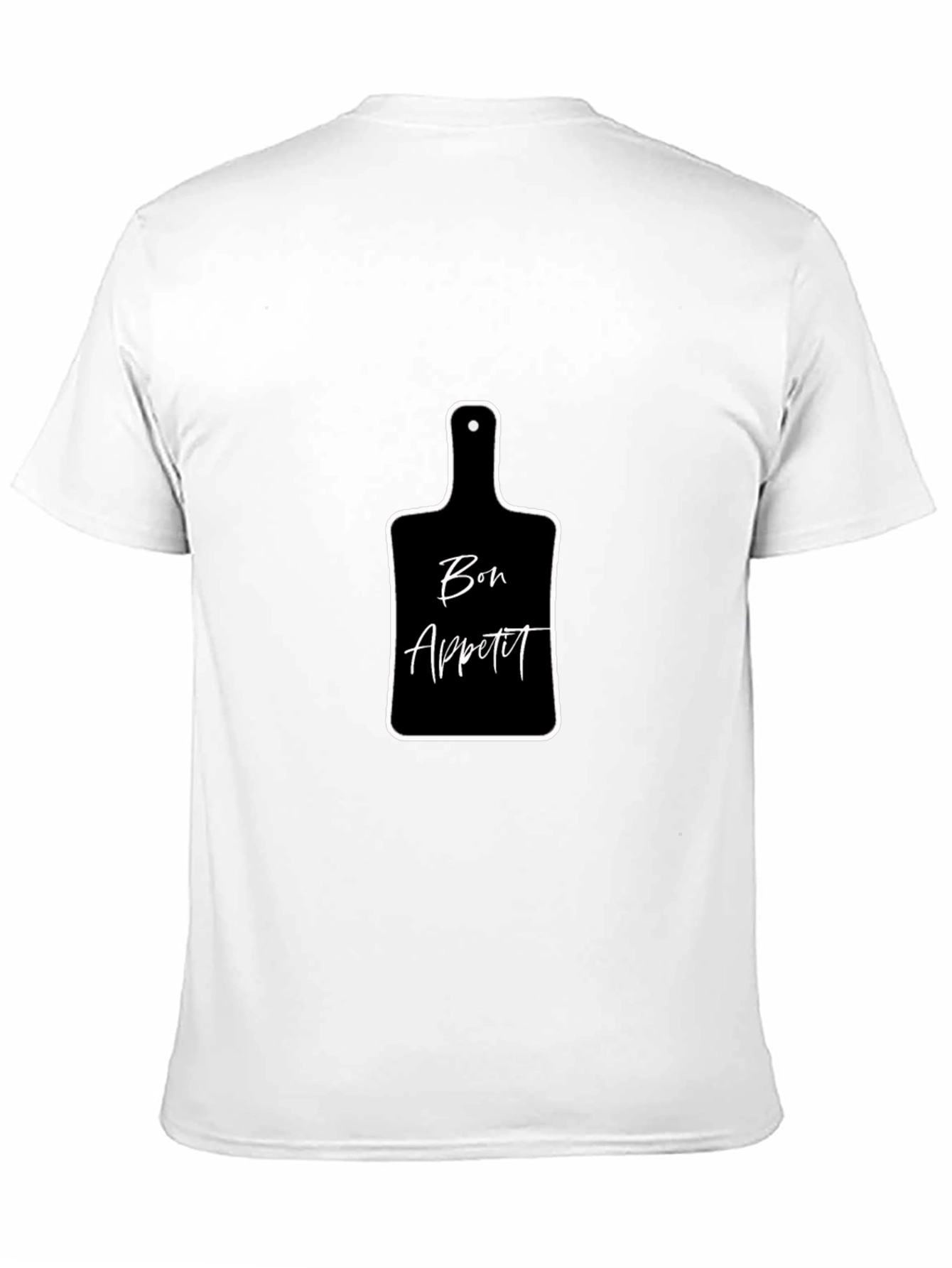 Black Bon Appétit Cutting Board Graphic T-Shirt view 11