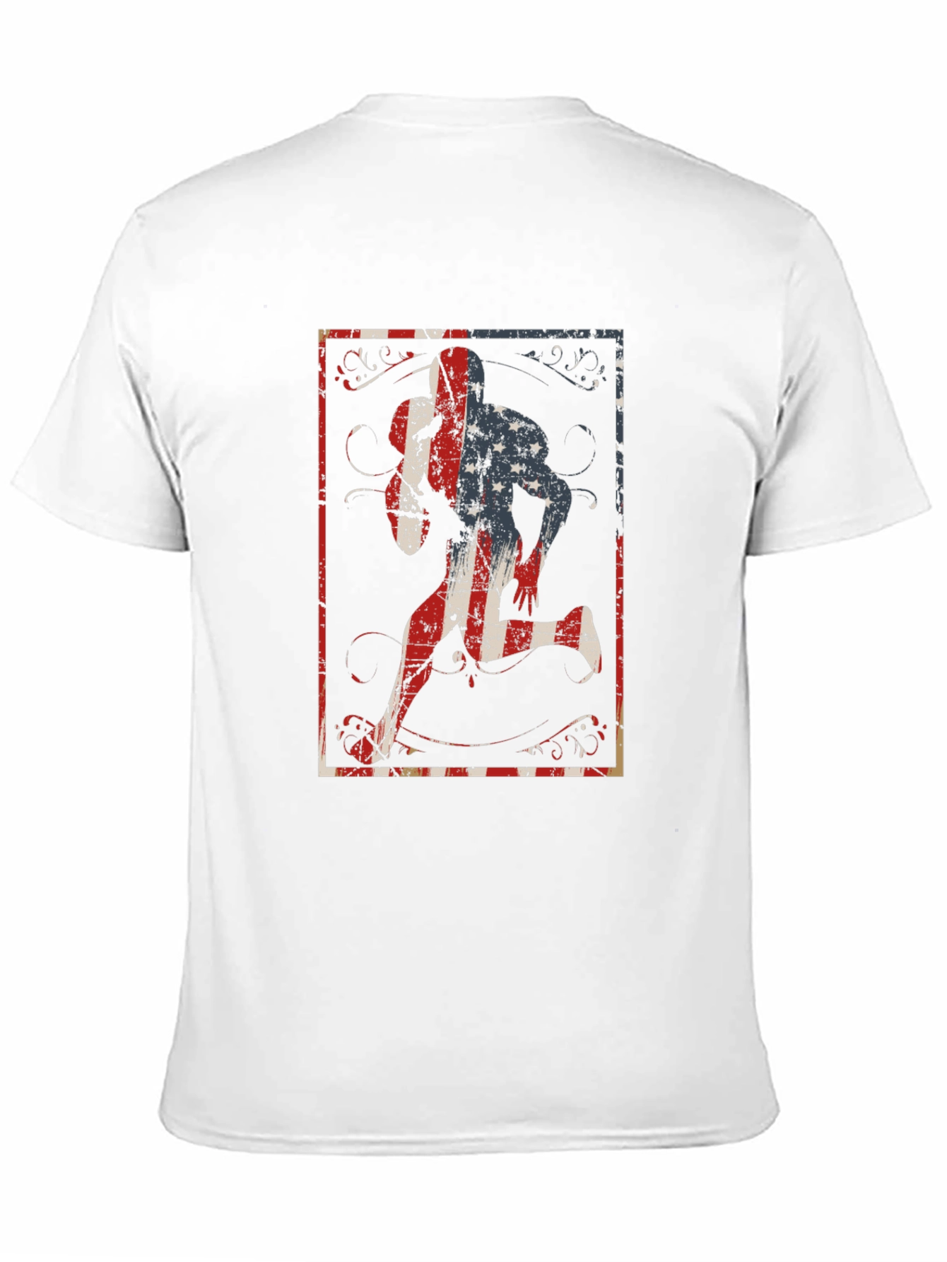 Black American Football Player Graphic Tee view 11