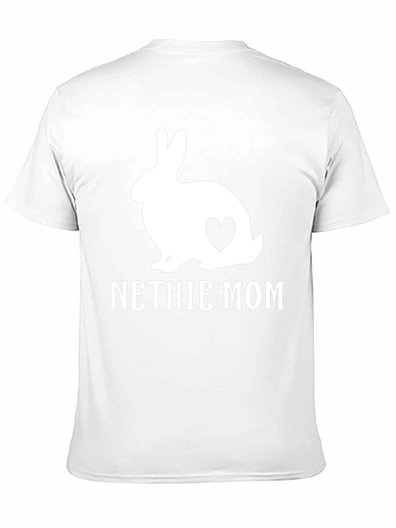 Black Nethie Mom Rabbit Graphic T-Shirt view 11