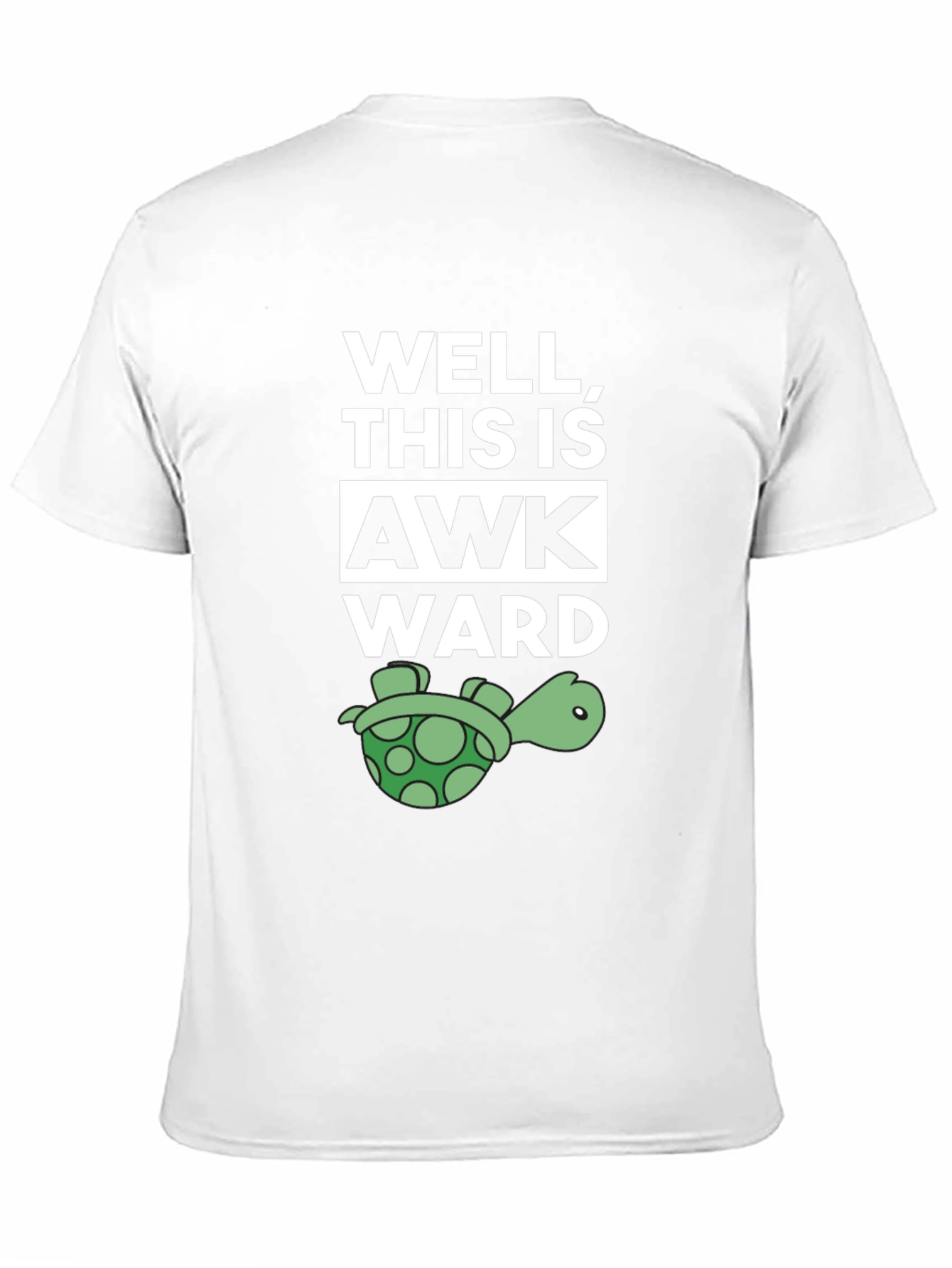 Black Well, This is Awkward Turtle T-Shirt view 11