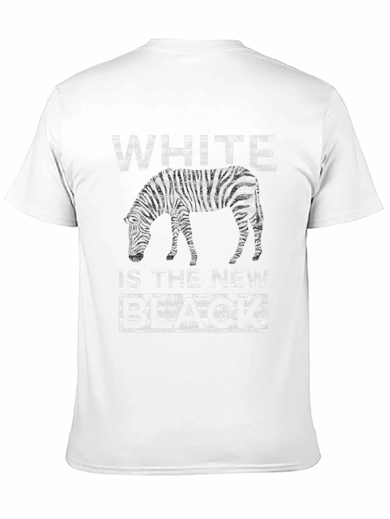 Black White is the New Black Zebra Graphic T-Shirt view 11