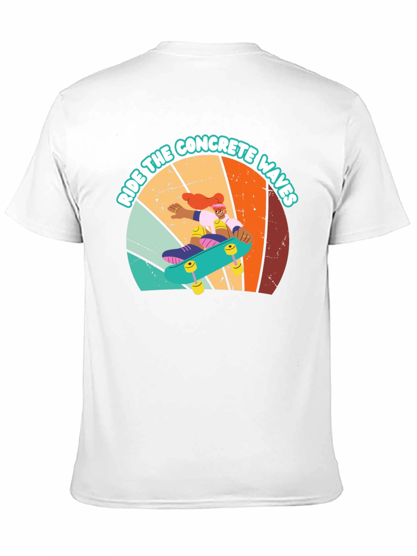 Black Ride Concrete Waves Black Graphic Tee view 11