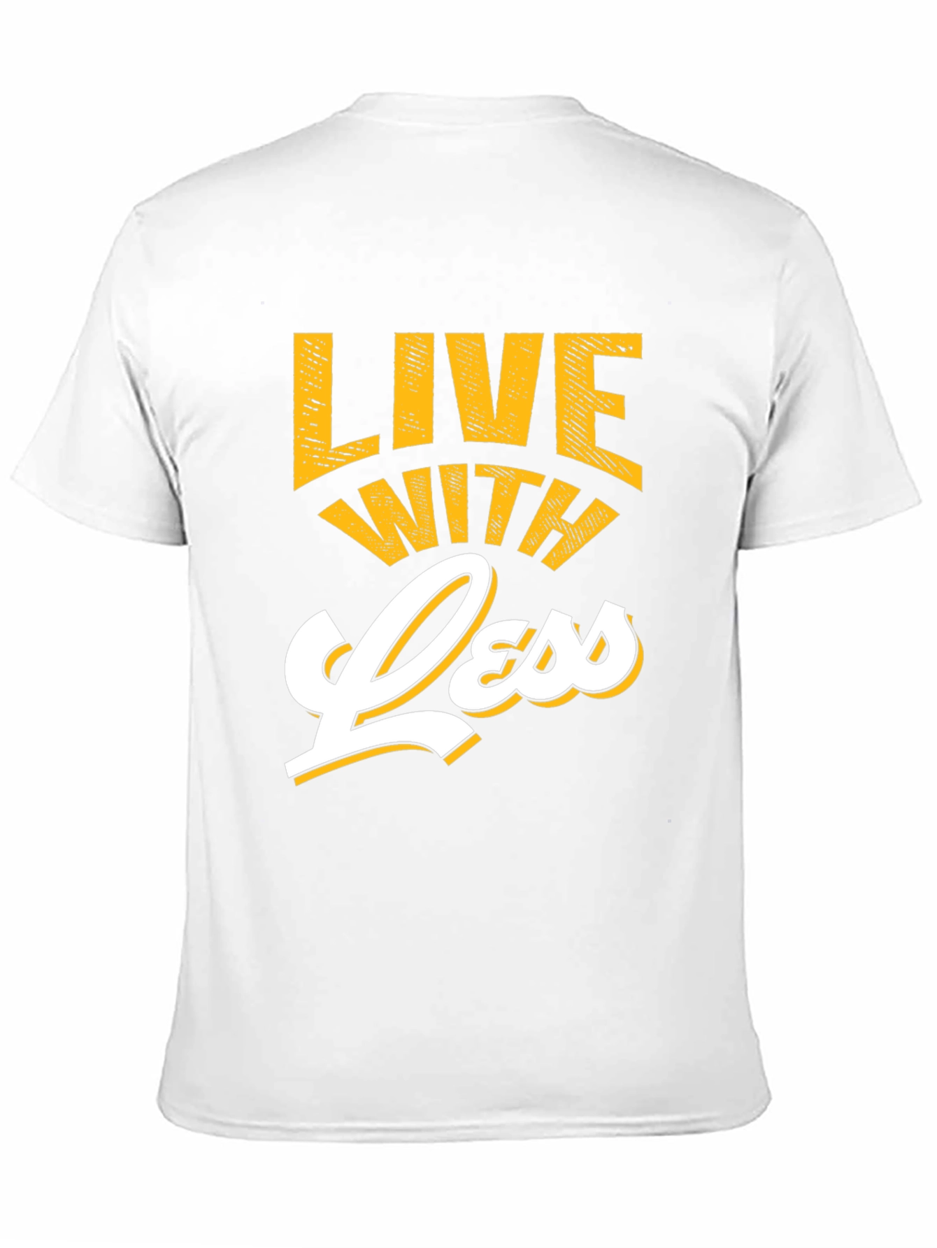 Black Live With Less Graphic Tee view 11