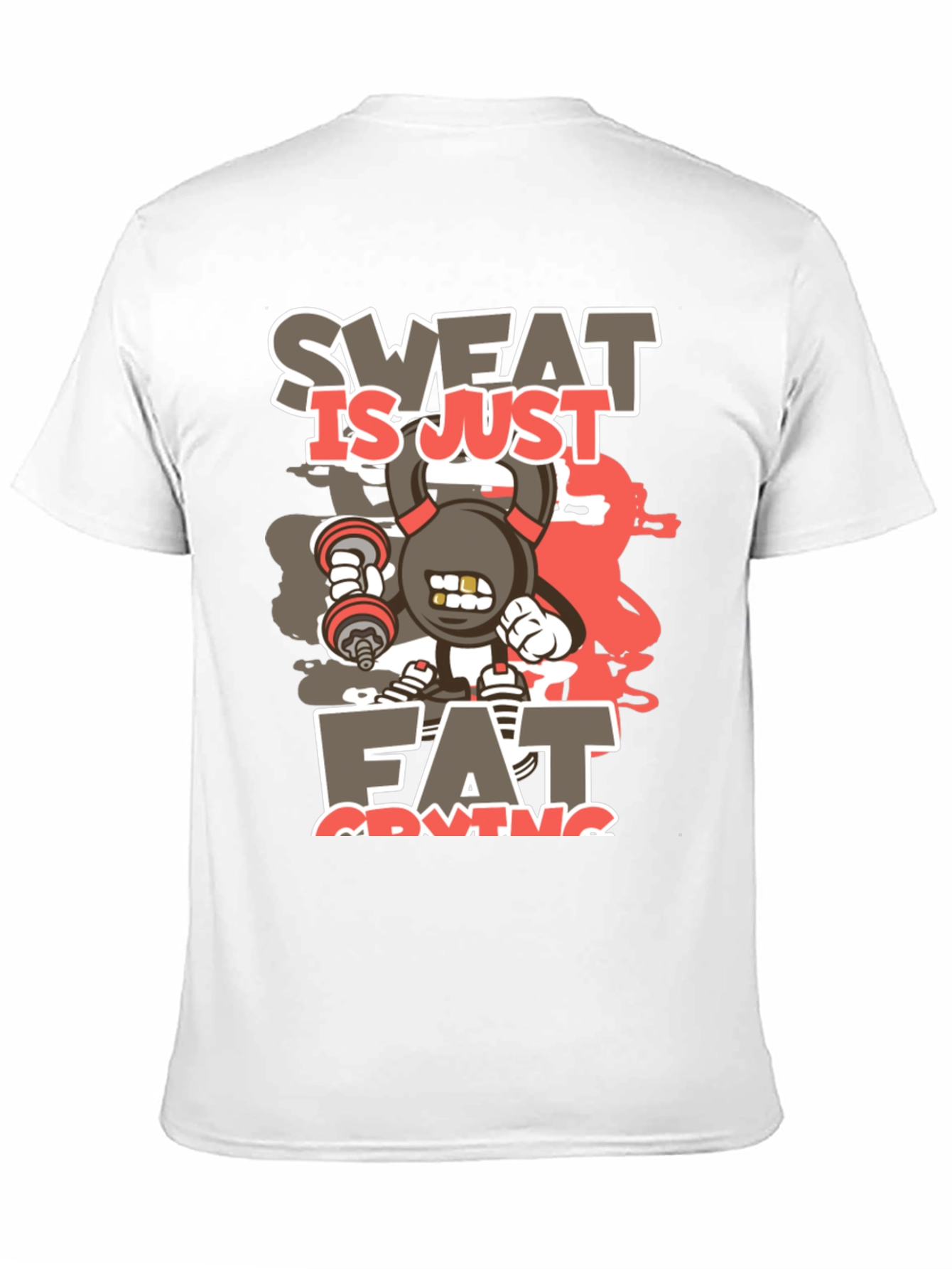 Black Sweat is Just Fat Crying Graphic T-Shirt view 11