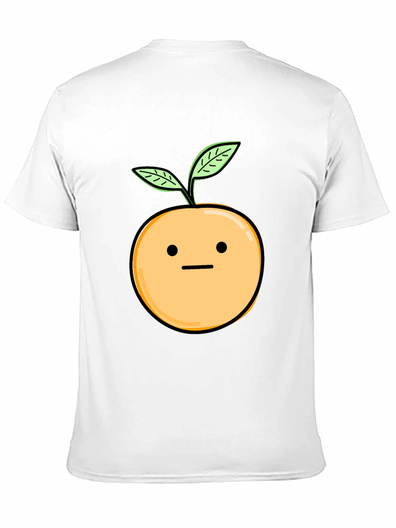 Black Funny Orange Plant T-Shirt view 11