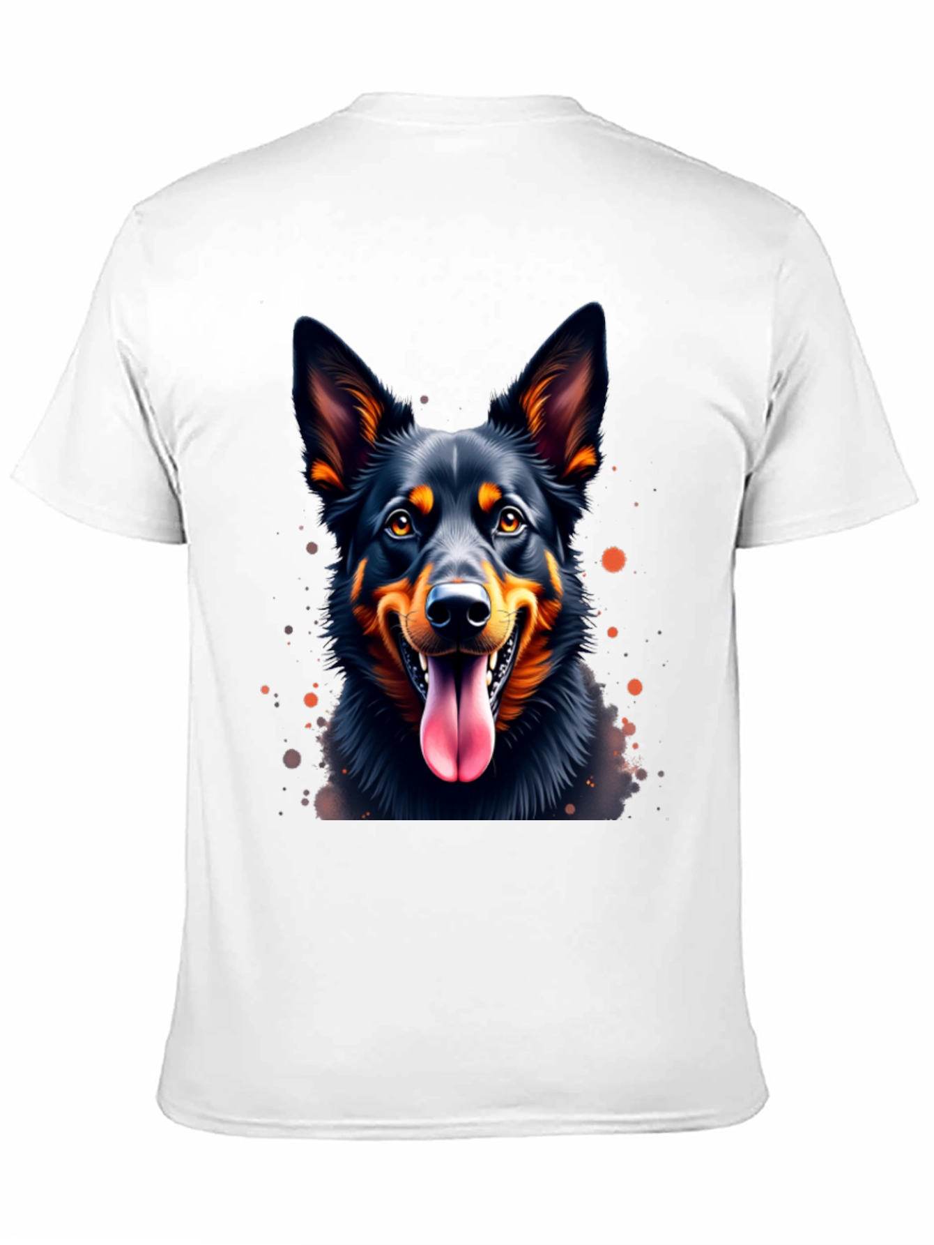 Black Dog Lover's Black T-Shirt view 11
