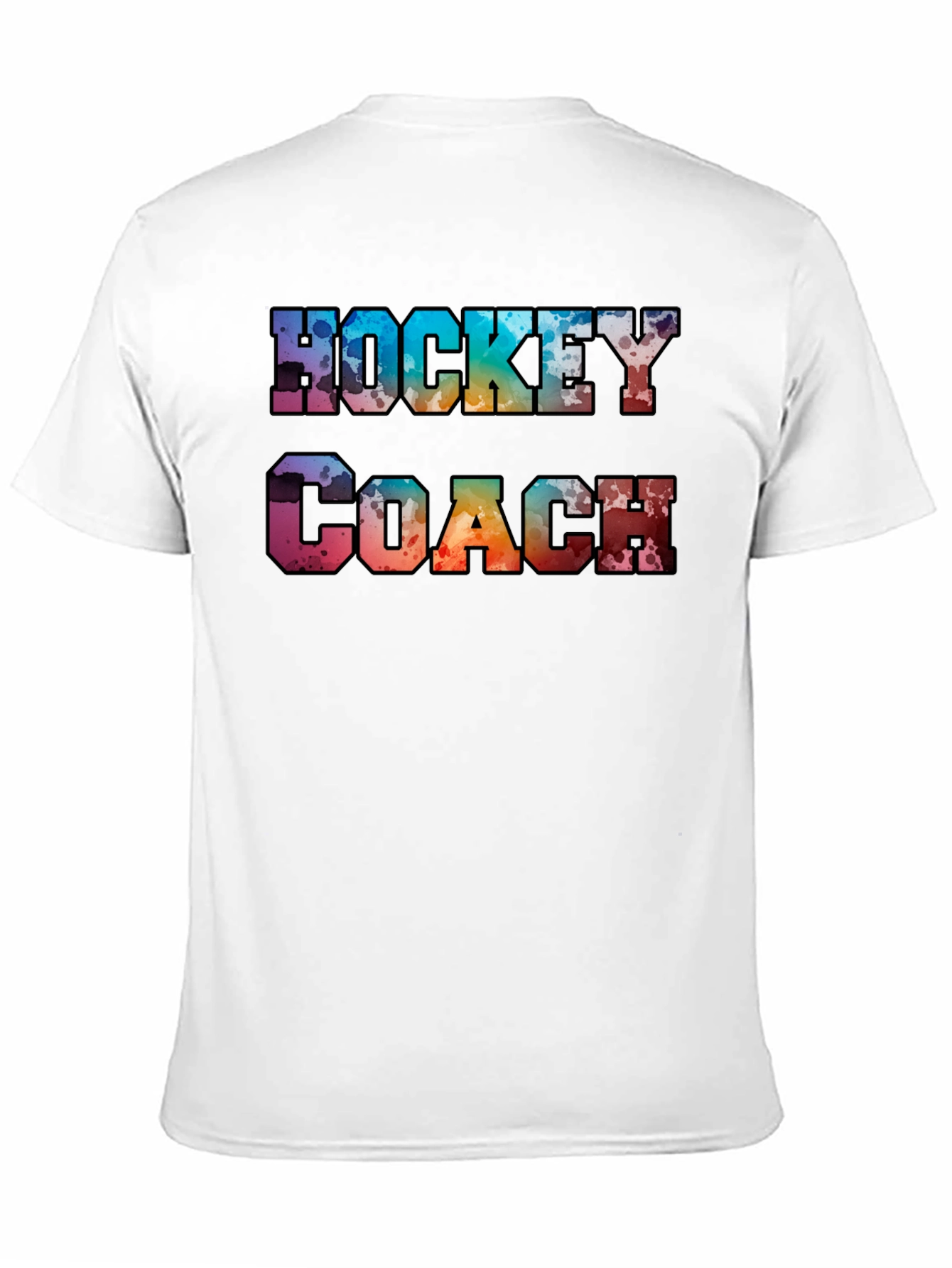 Black Hockey Coach Graphic Tee view 11