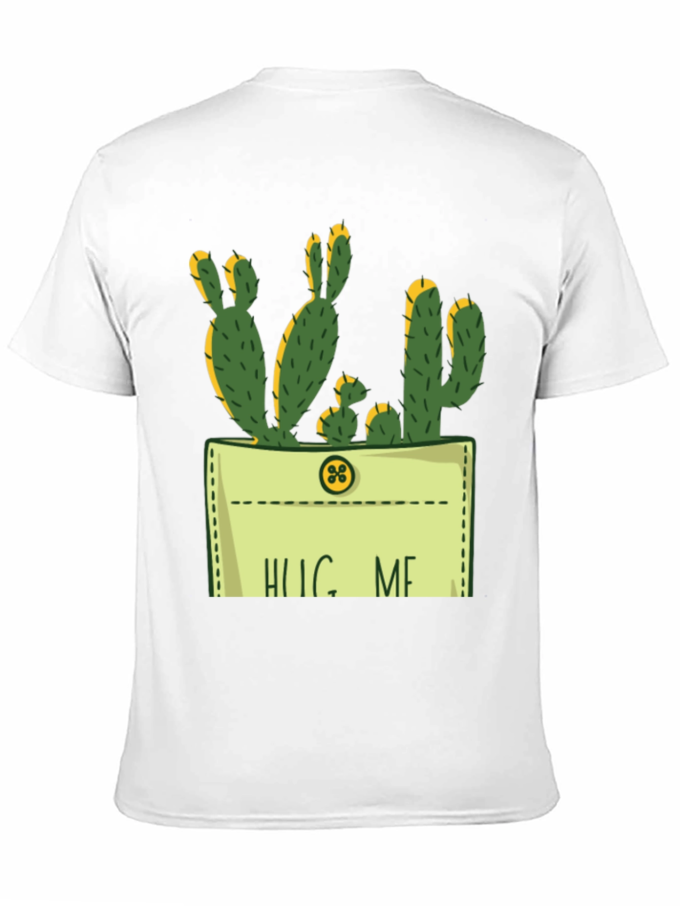 Black Hug Me Cactus Graphic Tee - Unique Design view 11