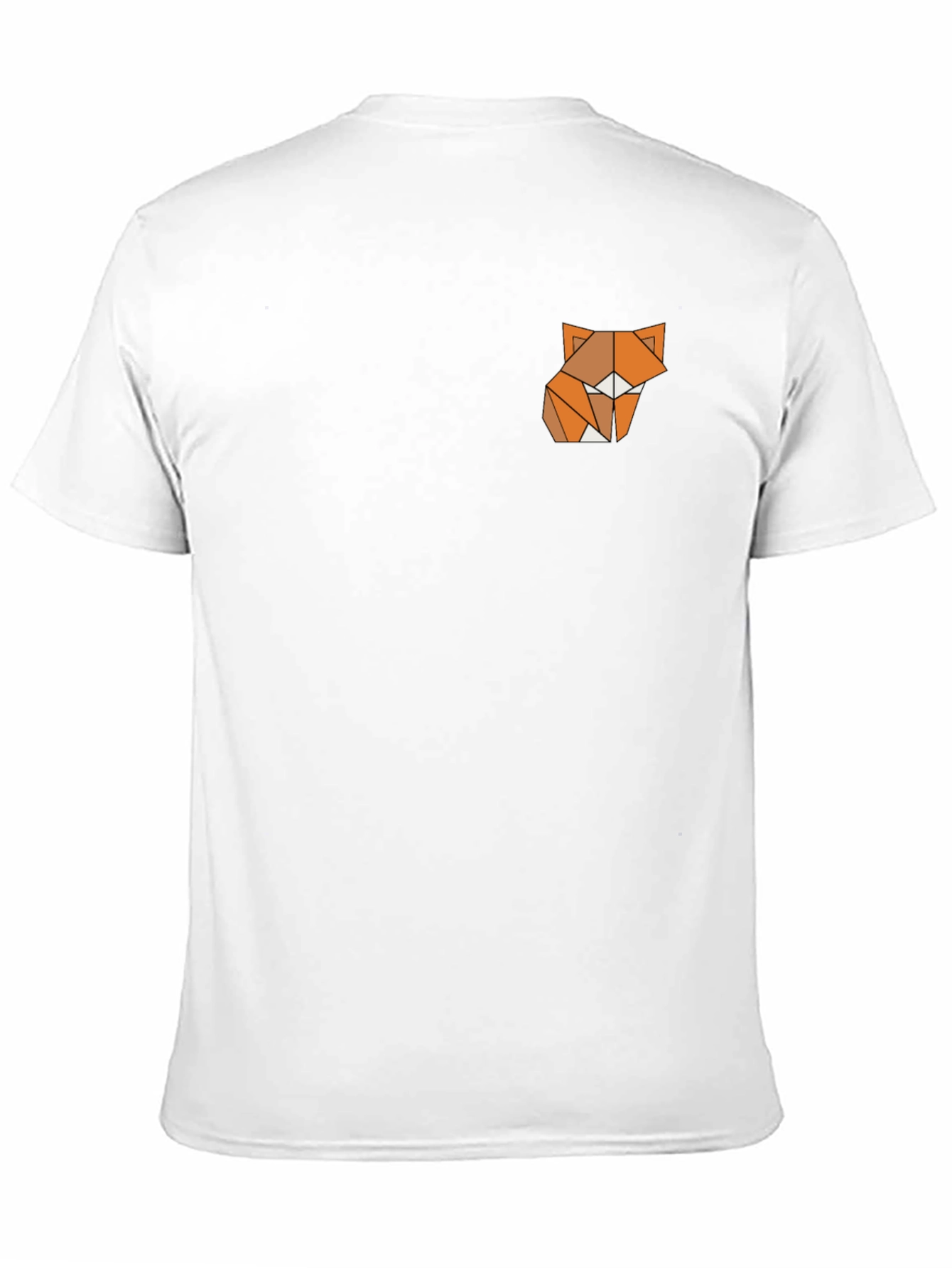 Black Modern Fox Graphic Black Tee view 11