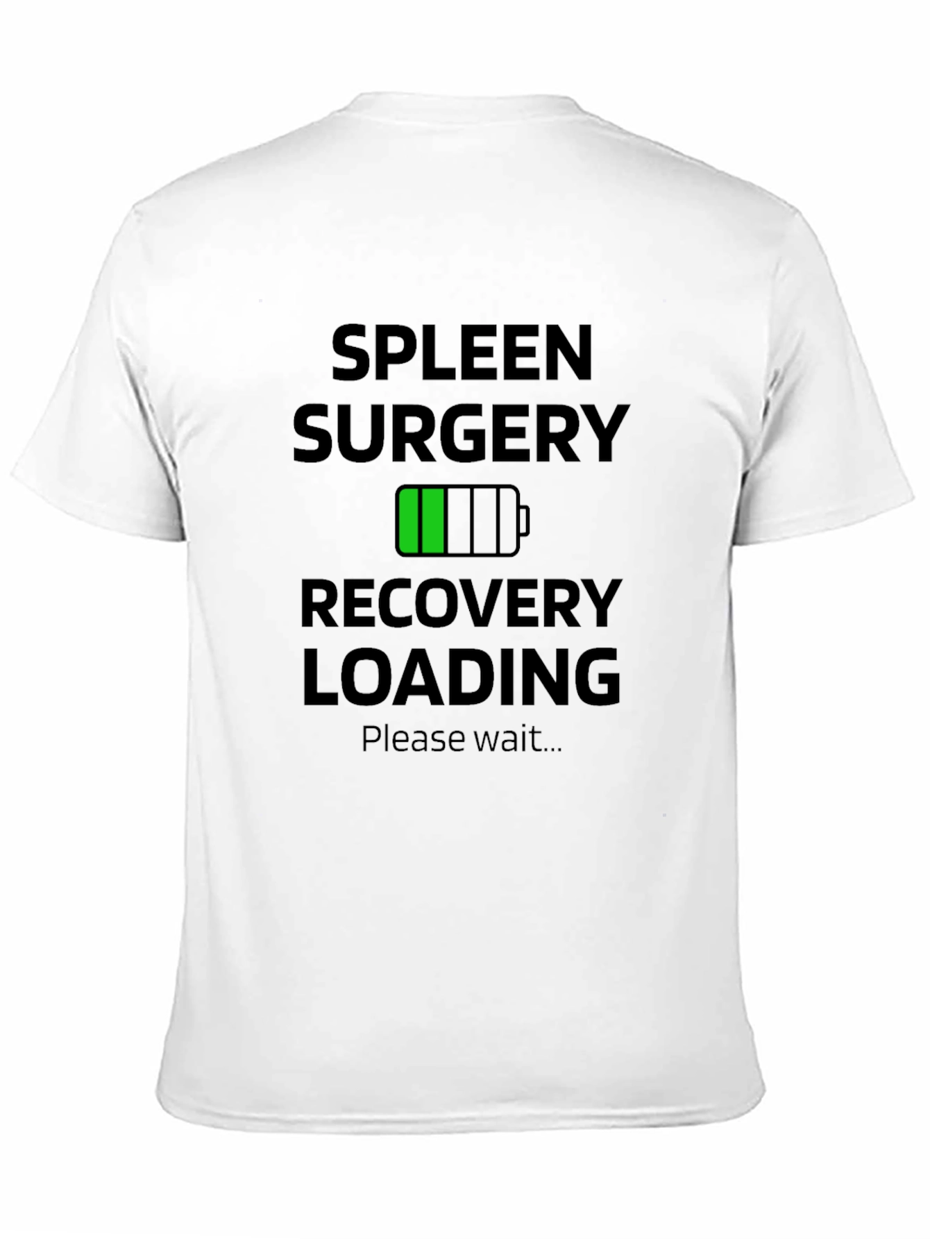 Black Spleen Surgery Recovery Loading T-Shirt Funny Gift view 11