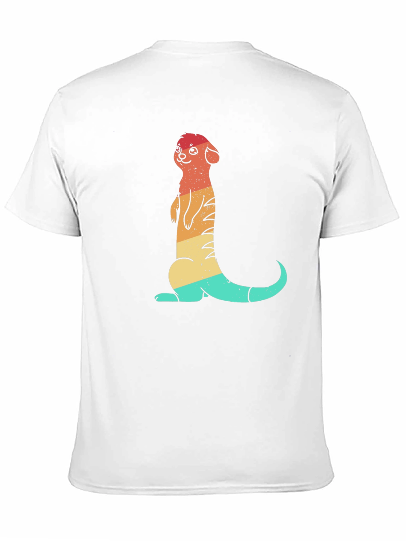 Black Retro Meerkat Graphic Tee - Vintage Style Unisex T-Shirt view 11