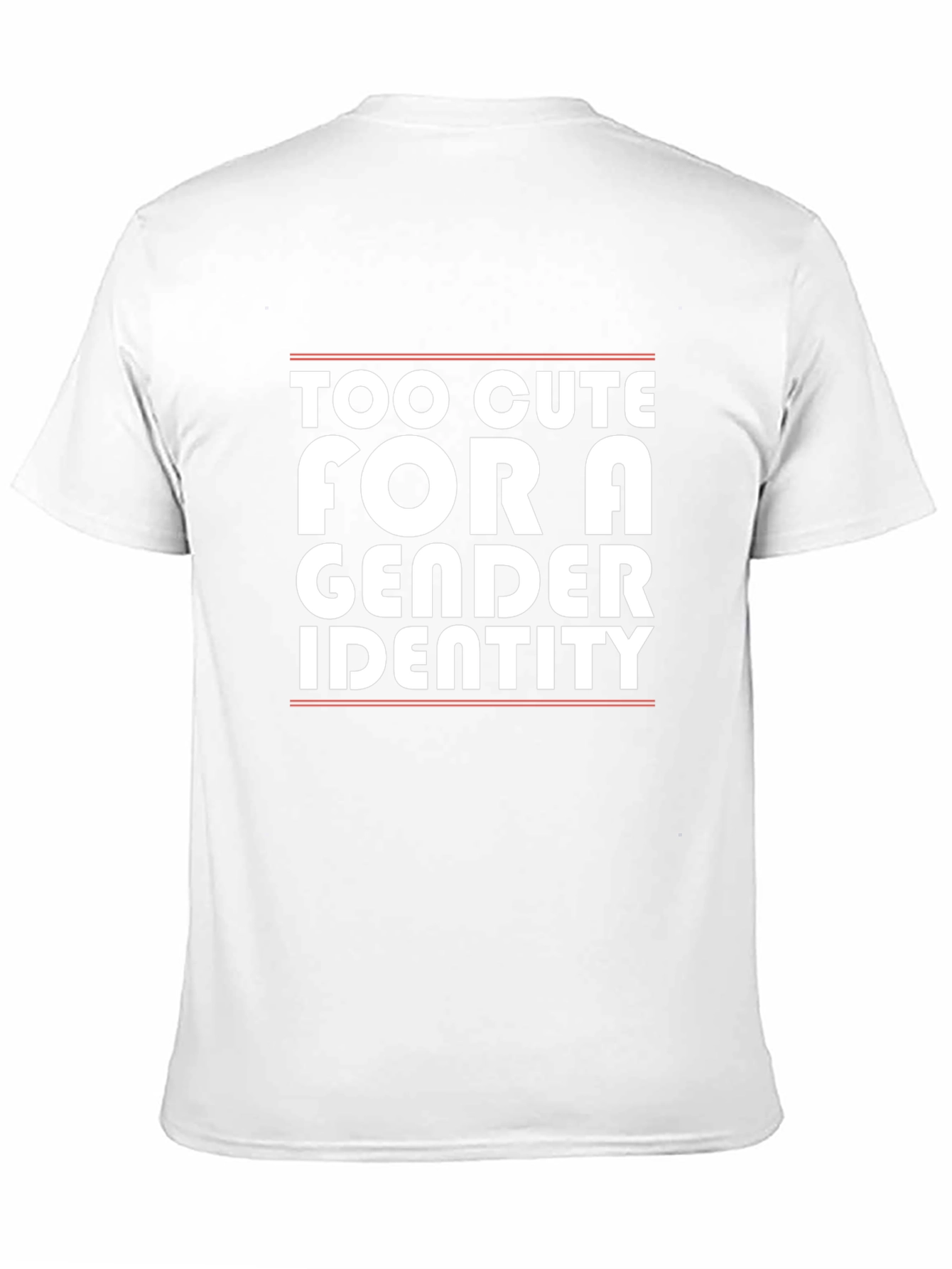 Black Too Cute For a Gender Identity T-Shirt view 11