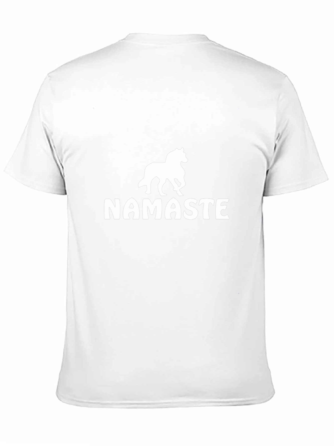 Black Namaste Horse T-Shirt -  Black Unisex Tee view 11