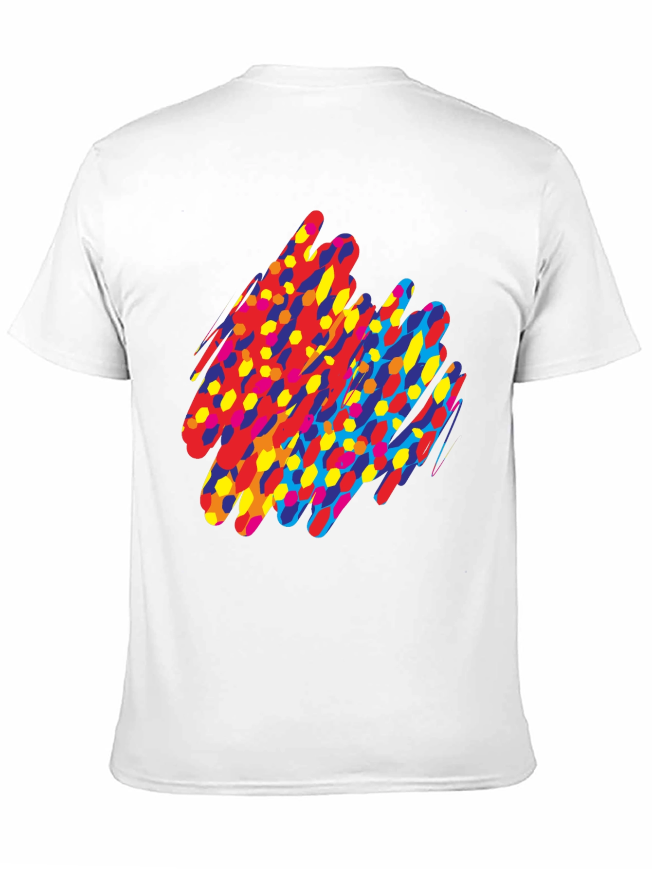 Black Abstract Graphic Print Black T-Shirt view 11