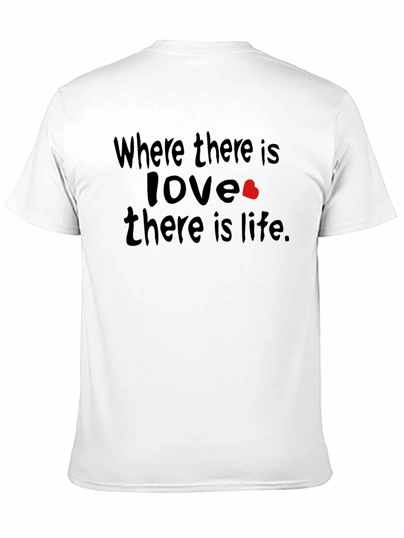 Black Love & Life Graphic Tee - Black Casual T-Shirt view 11