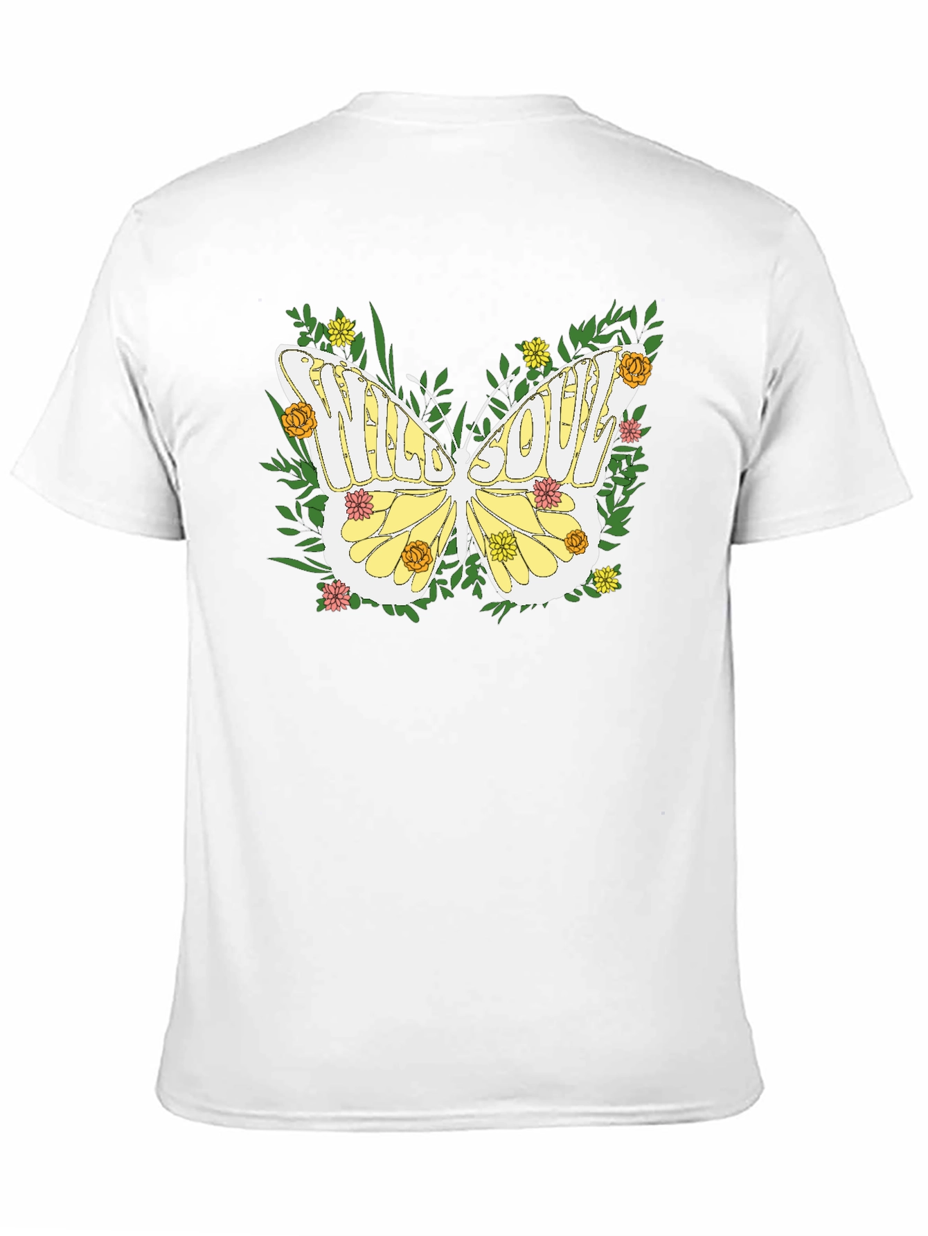 Black Wild Soul Butterfly Graphic Tee - Nature Inspired Comfort view 11