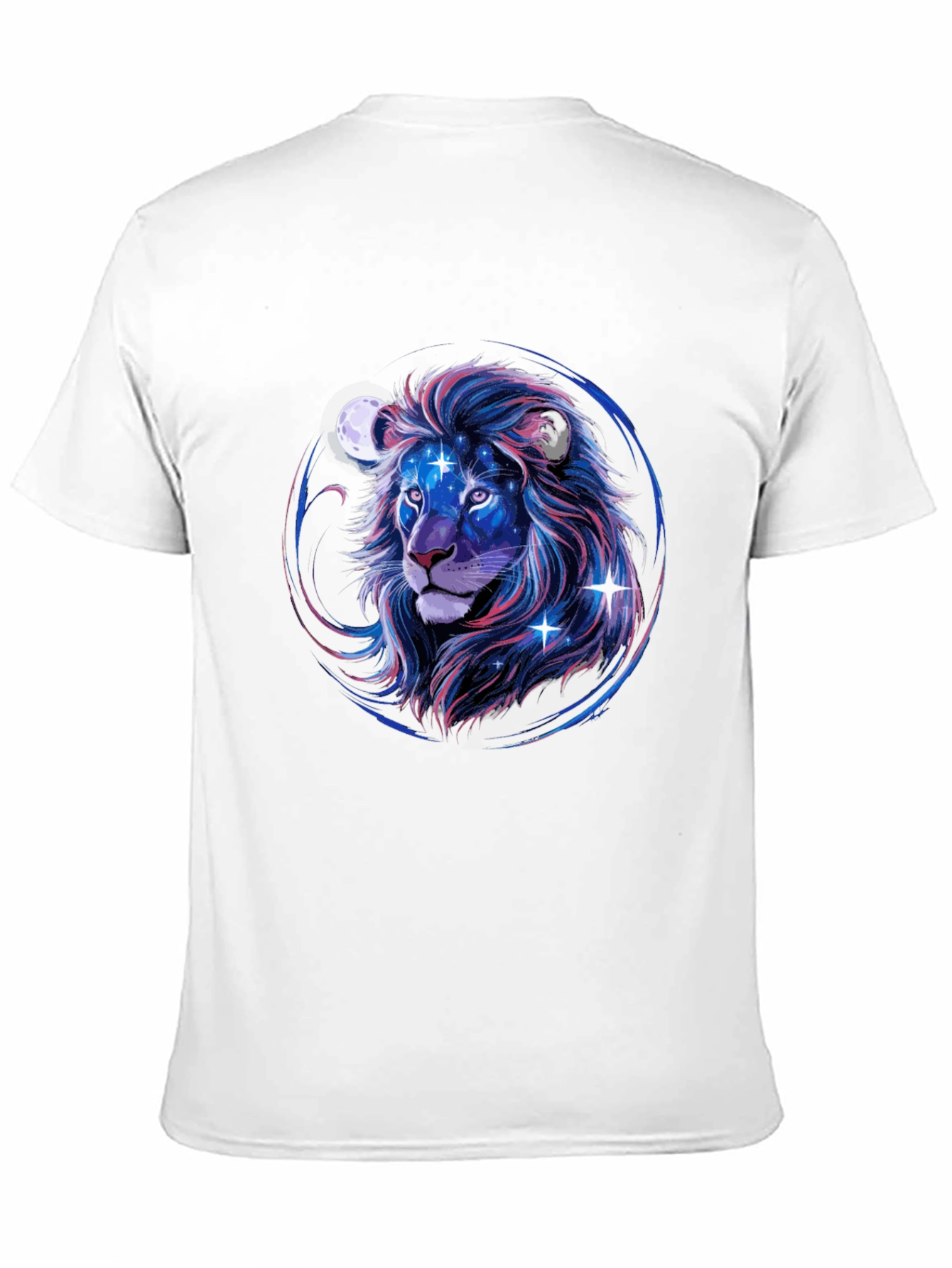 Black Cosmic Lion Graphic Tee - Black view 11