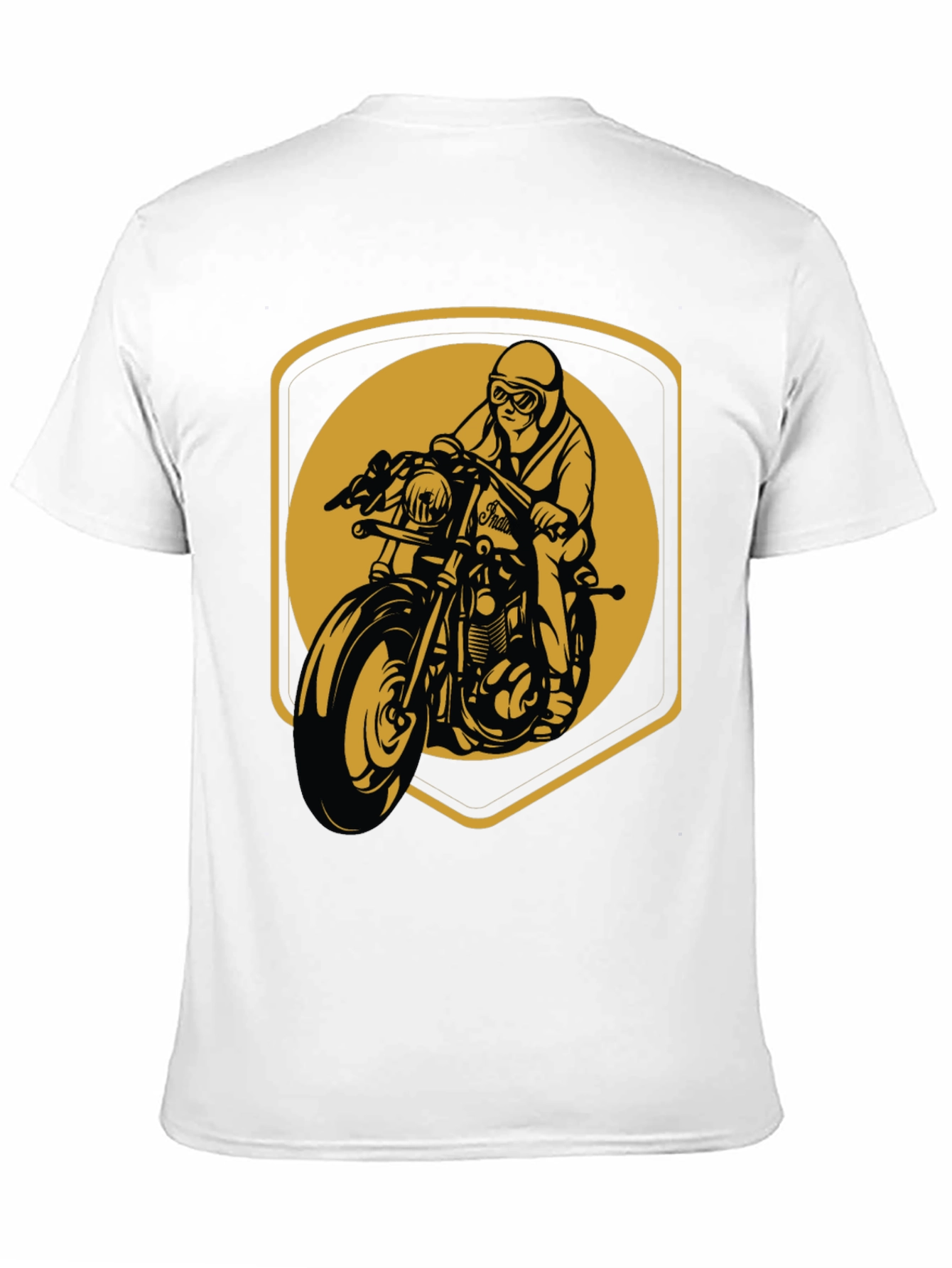 Black Motorcycle Rider Graphic T-Shirt - Vintage Style view 11