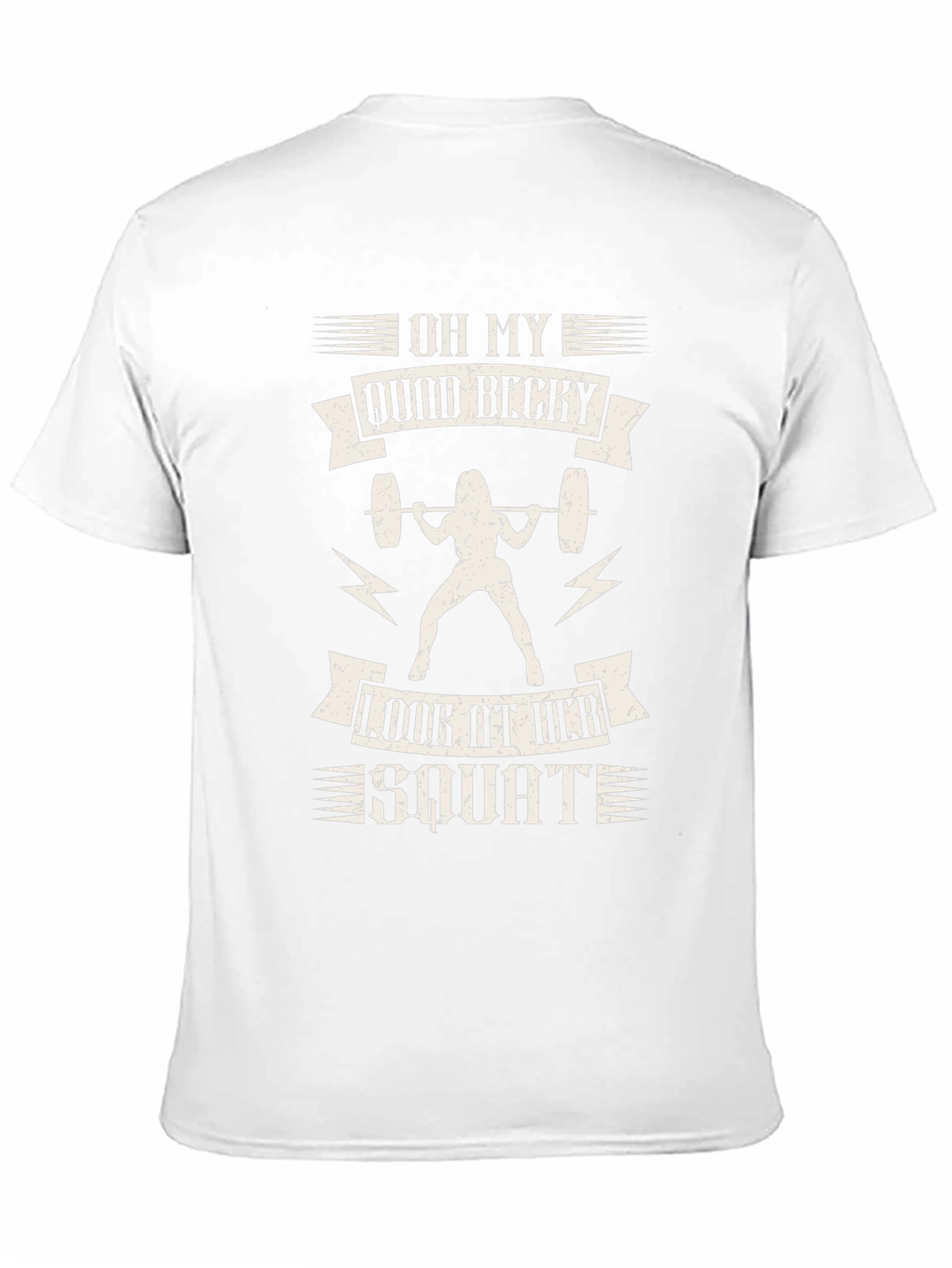 Black Oh My Quad Becky Women's Squat T-Shirt view 11