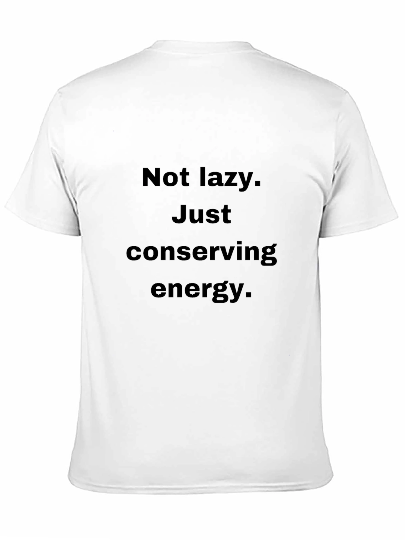 Black Funny Energy Conserving Graphic T-Shirt view 11